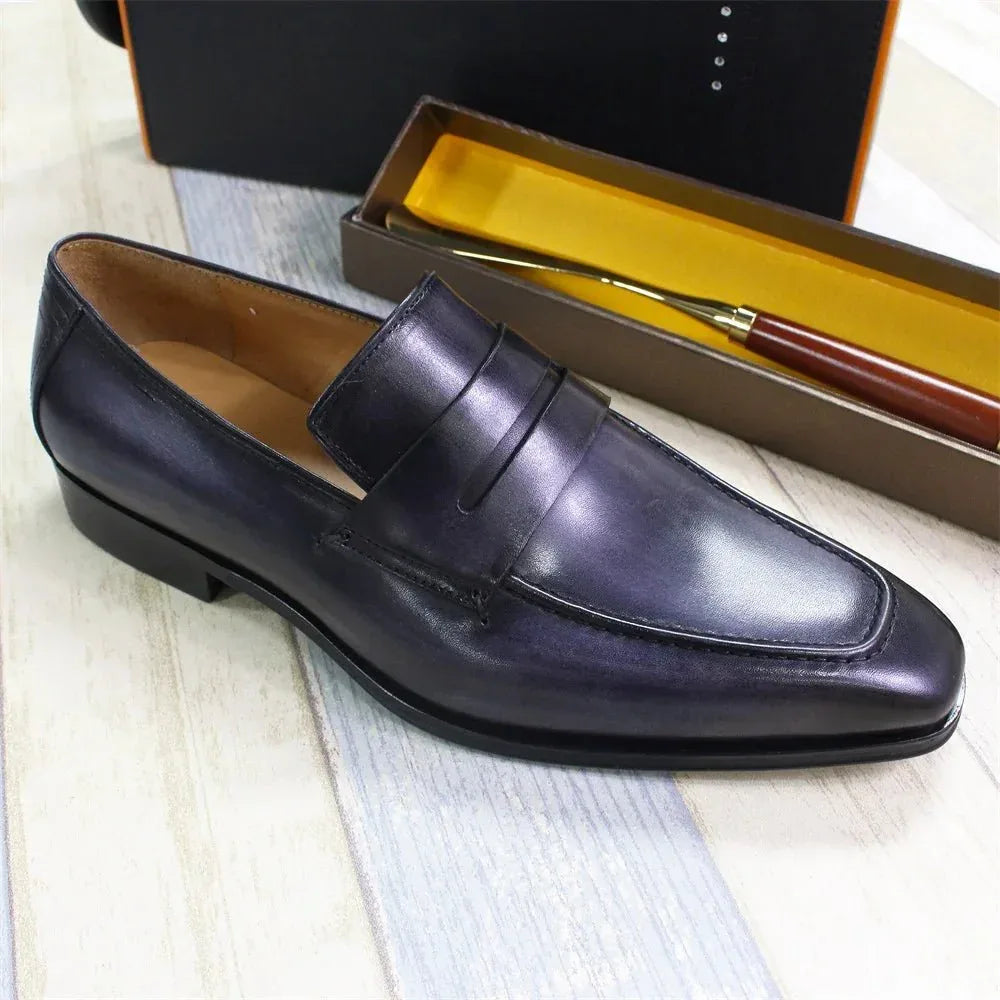 Slip-On Loafers for Men - Premium Leather Shoes (Weddings, Formal Events) roesports