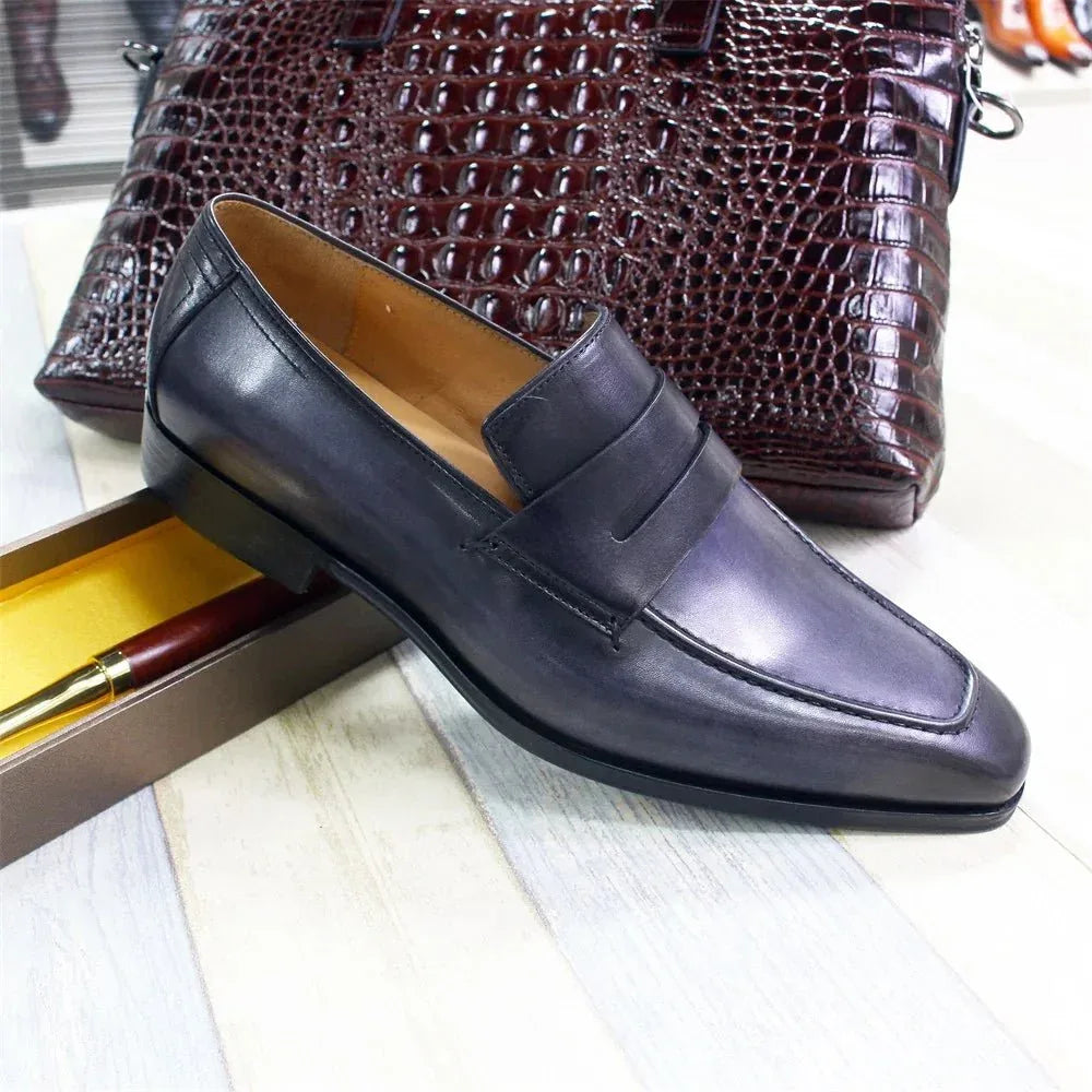 Slip-On Loafers for Men - Premium Leather Shoes (Weddings, Formal Events) roesports