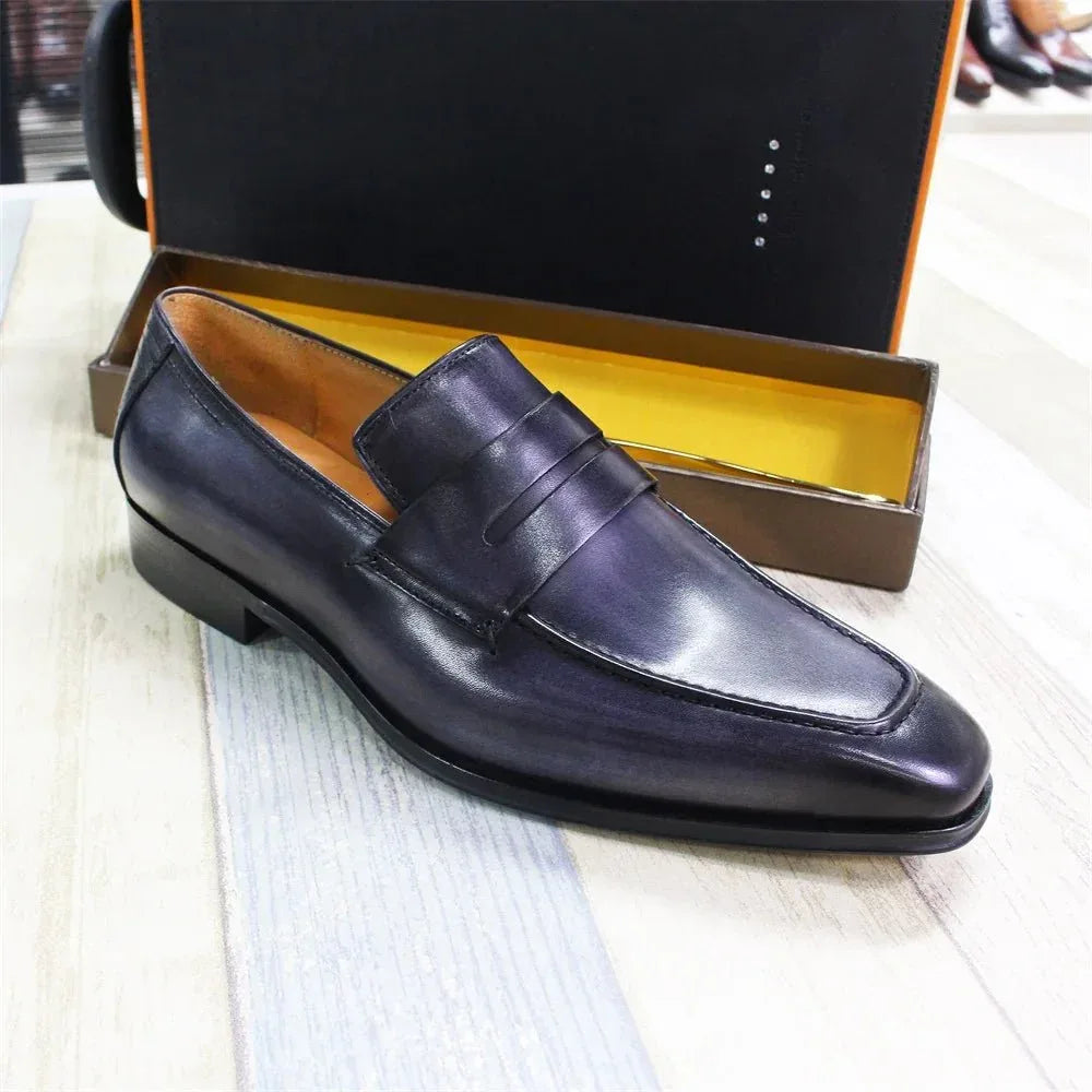 Slip-On Loafers for Men - Premium Leather Shoes (Weddings, Formal Events) roesports