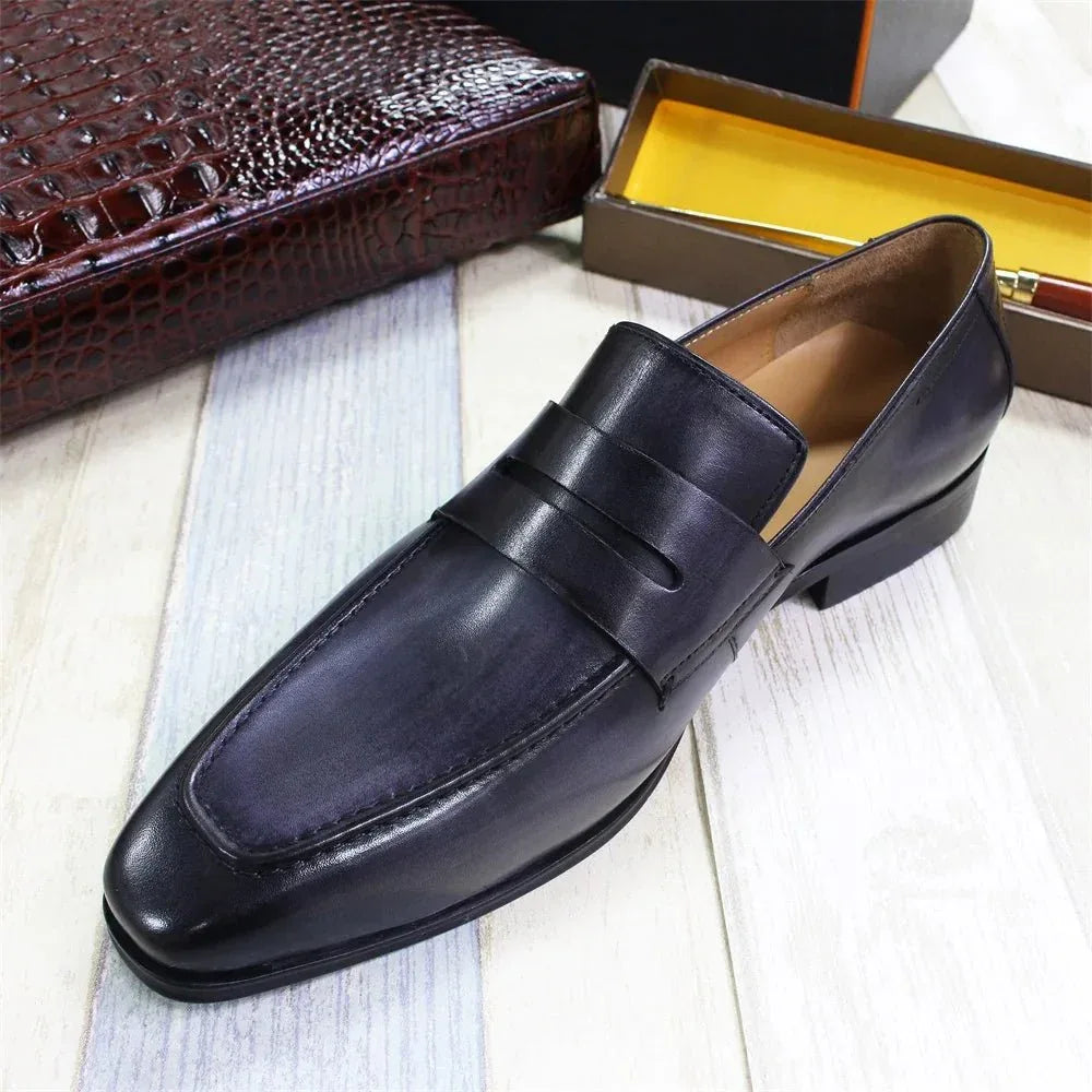 Slip-On Loafers for Men - Premium Leather Shoes (Weddings, Formal Events) roesports