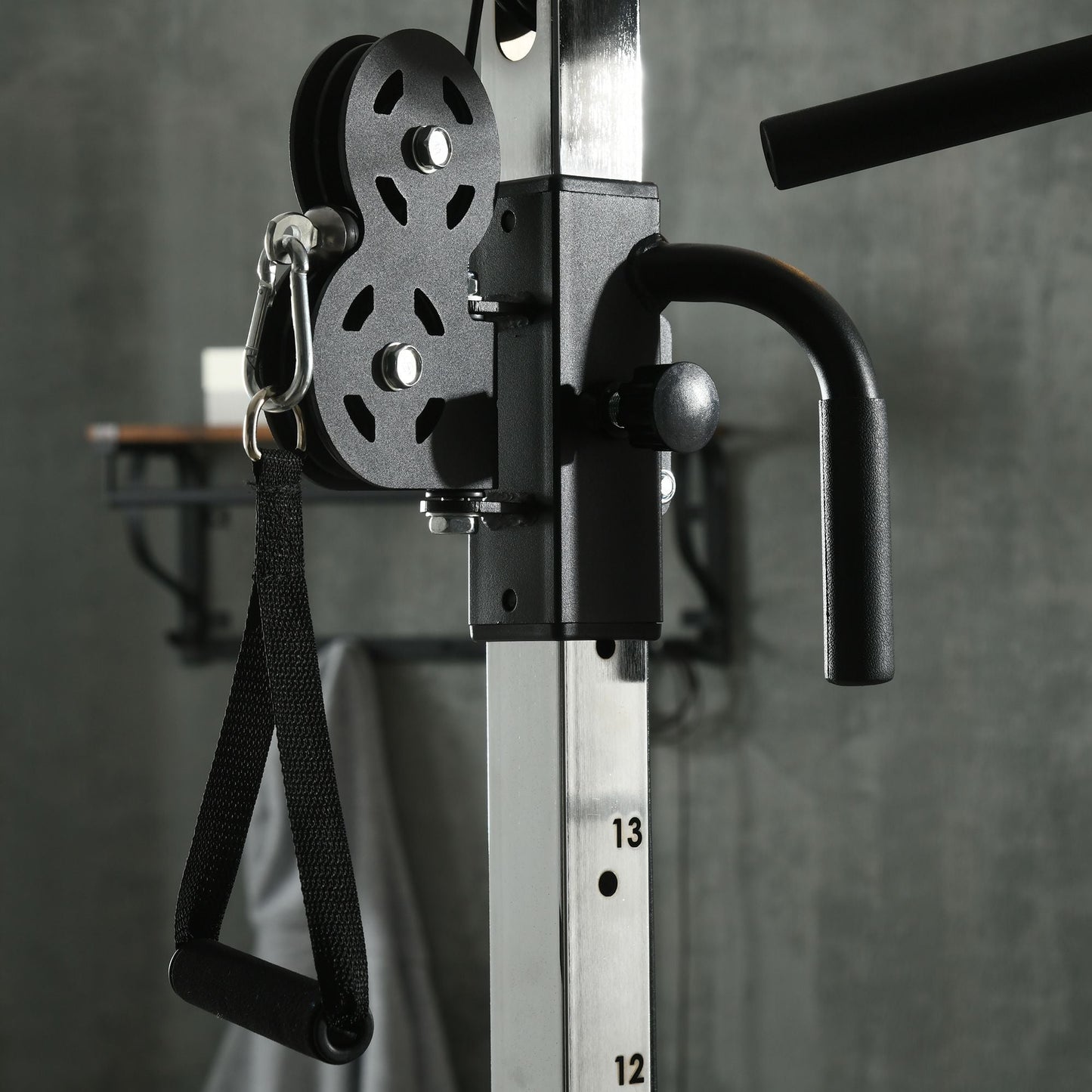 SPORTNOW Home Gym Machine, Multifunctional Gym Equipment with High and Low Pulleys, Pull Up Bar, 15-Position Adjustable Strength Training Workout Station for Full Body Fitness -