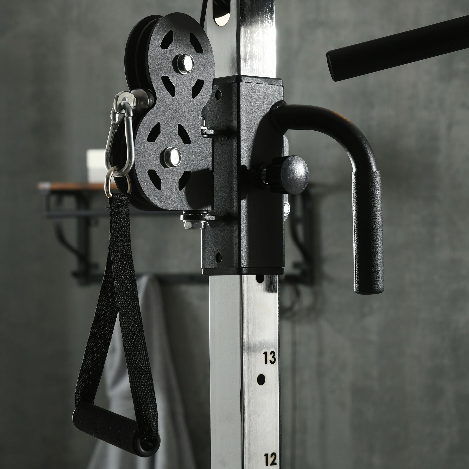 SPORTNOW Home Gym Machine, Multifunctional Gym Equipment with High and Low Pulleys, Pull Up Bar, 15-Position Adjustable Strength Training Workout Station for Full Body Fitness -
