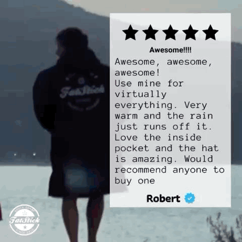 FREE BEANIE | Recycled Fleece Changing Robe “FatWrap” | Waterproof |Beach | Swimming | Surfing | Coat -