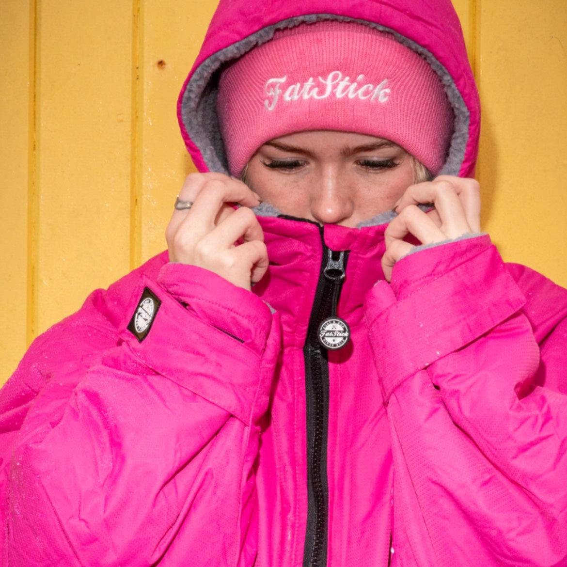 FREE BEANIE | Recycled Fleece Changing Robe “FatWrap” | Waterproof |Beach | Swimming | Surfing | Coat -