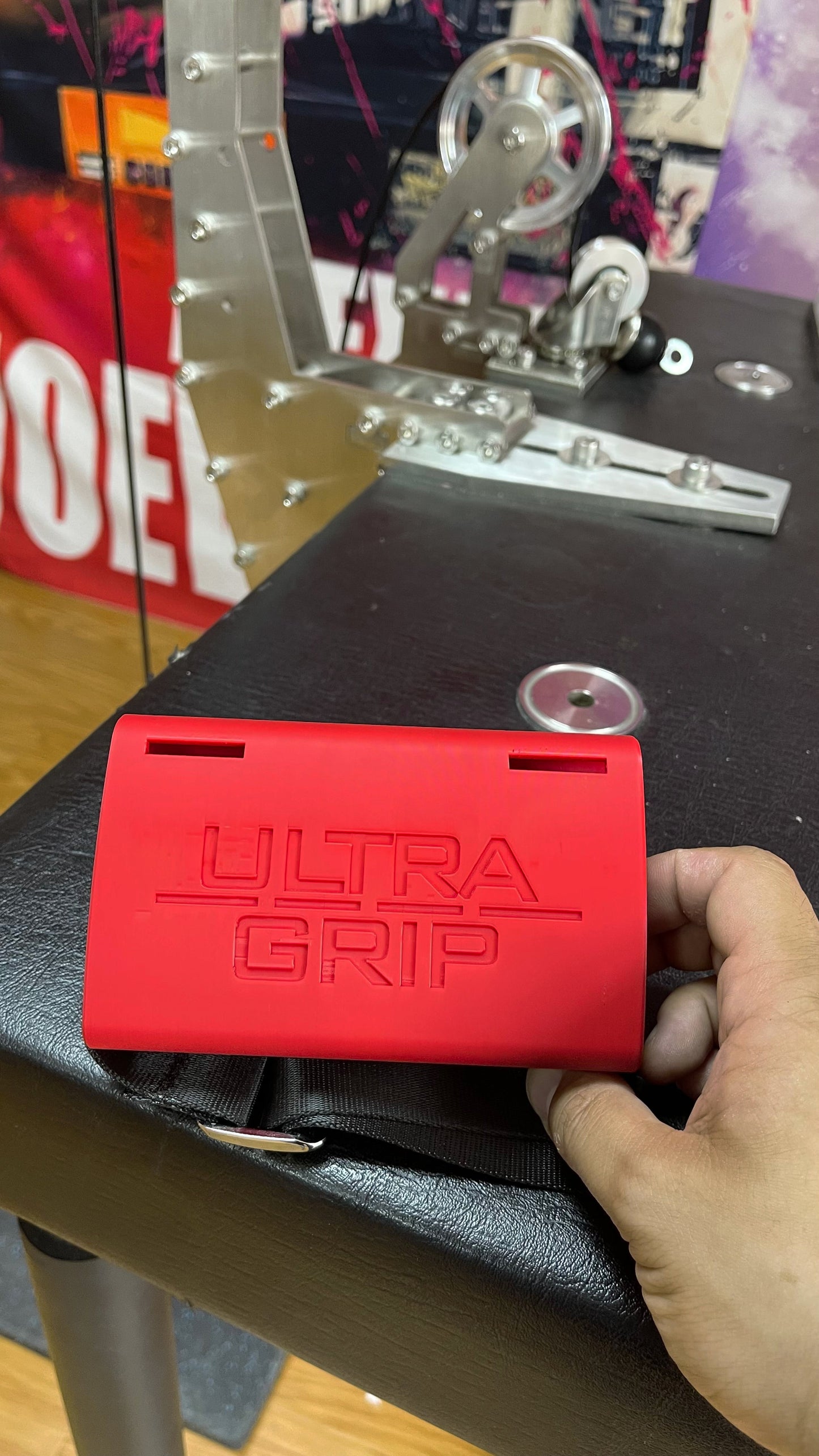 Ultra Grip Flat Hand Training Tool Arm Wrestling - With L-Bar Handle - Roesports