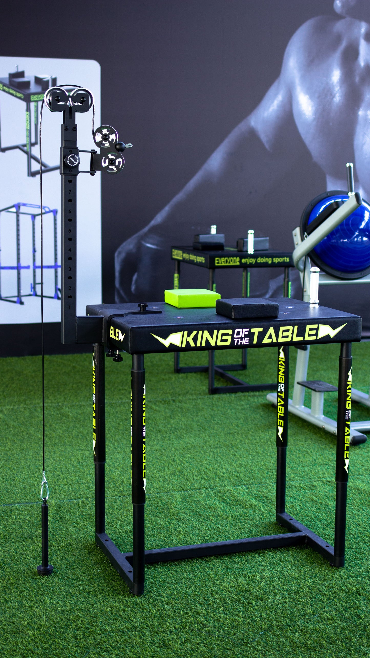 Fully Adjustable Upright Arm Wrestling Table Pulley - Roesports