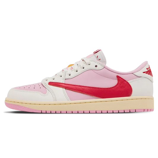 Travis Scott x Air Jordan 1 Retro Low OG 'Sail Tropical Pink' - Roesports
