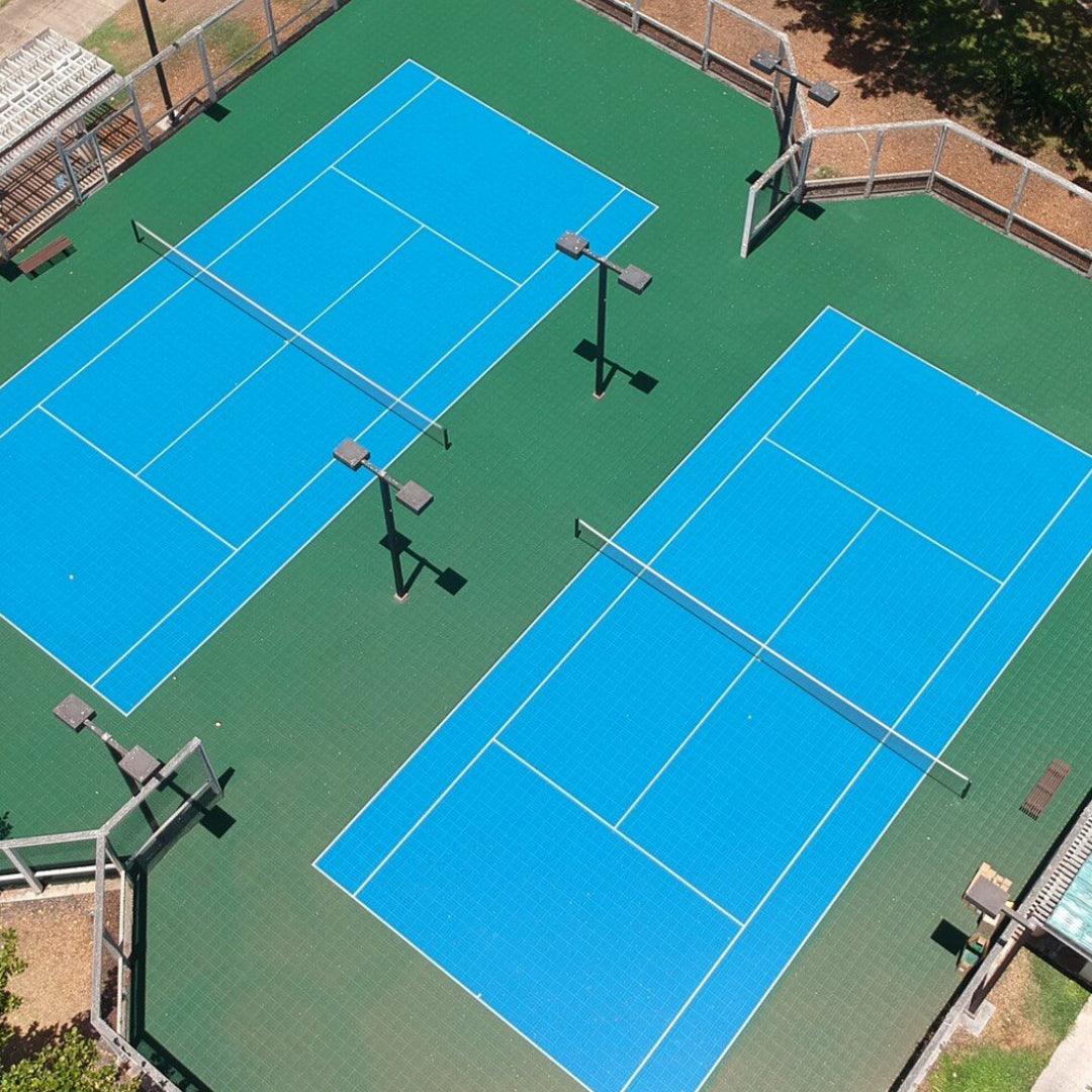 Tennis Court System for Singles with Court Markings Included - roesports