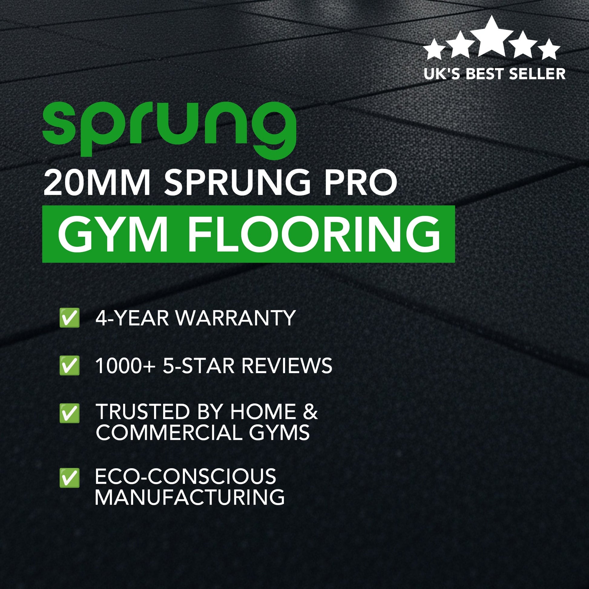 20mm Heavy-Duty Rubber Gym Flooring with Smooth Top – UK’s Best Rated - roesports
