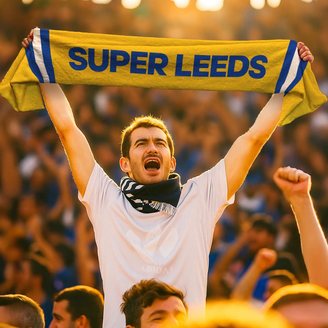 Leeds Fleece Football Scarf - Experience Ultimate Comfort and Style - roesports