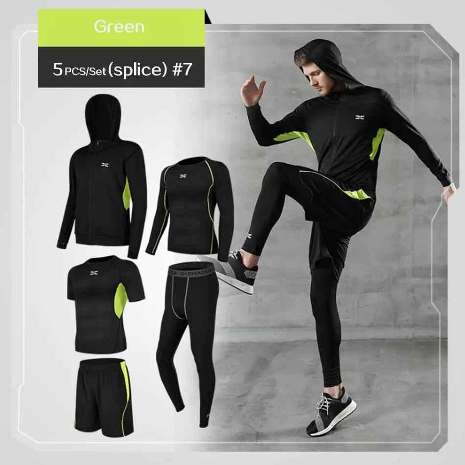 Men Gym Fitness Compression Suit for Running, Jogging, and Workout Sports Wear - roesports