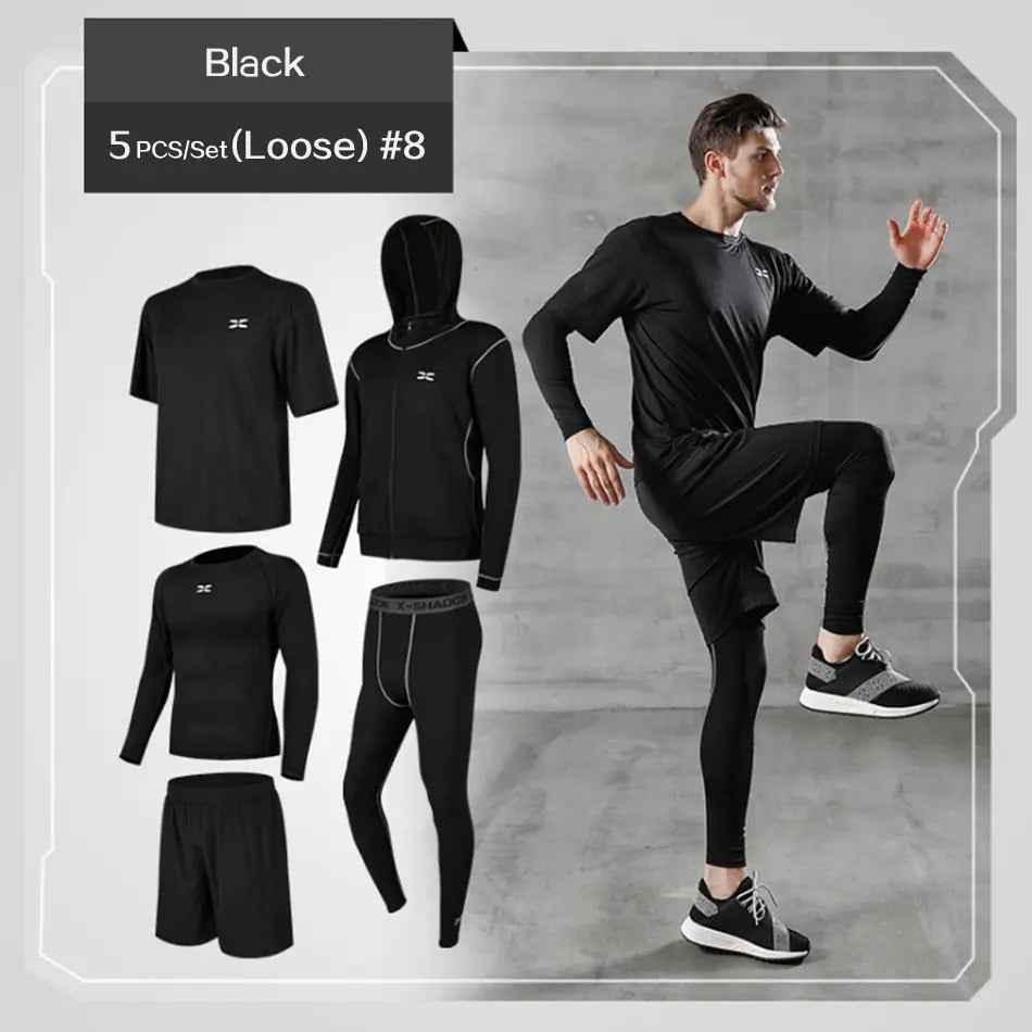 Men Gym Fitness Compression Suit for Running, Jogging, and Workout Sports Wear - roesports