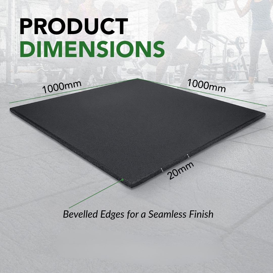 20mm Heavy-Duty Rubber Gym Flooring with Smooth Top – UK’s Best Rated - roesports