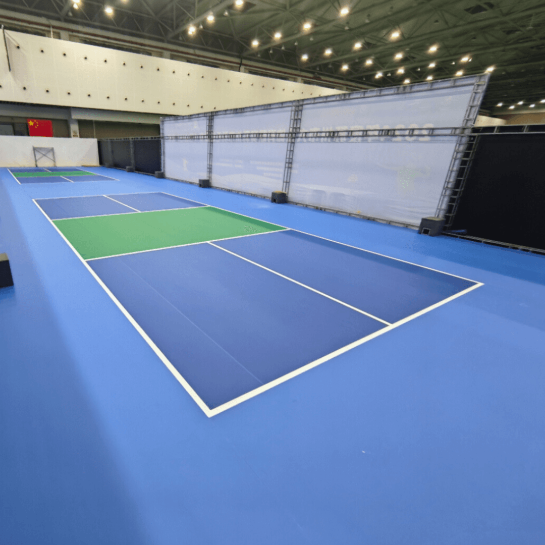 Indoor Pickleball Court Vinyl 9m x 18m with Installation Accessories - roesports