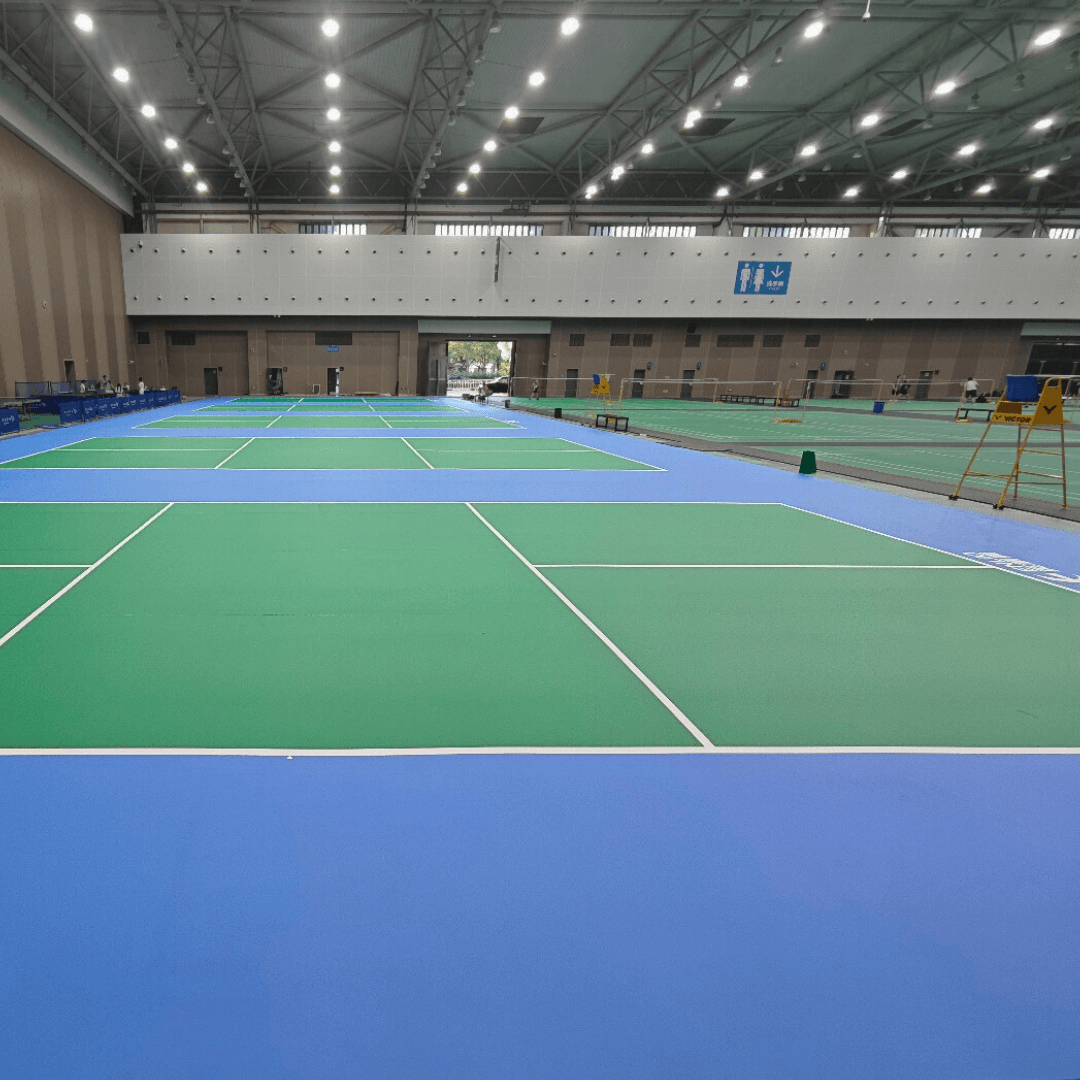 Indoor Pickleball Court Vinyl 9m x 18m with Installation Accessories - roesports