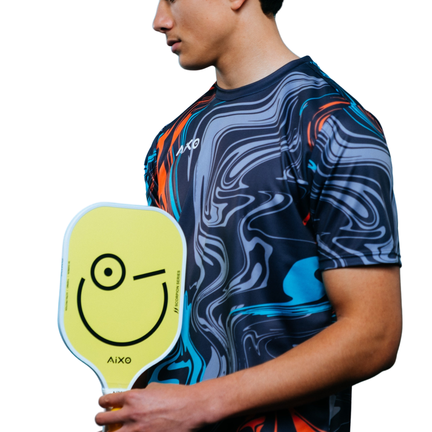 Aixo P11A Scorpion Series Mood 3K Raw Carbon Pickleball Paddle - Roesports