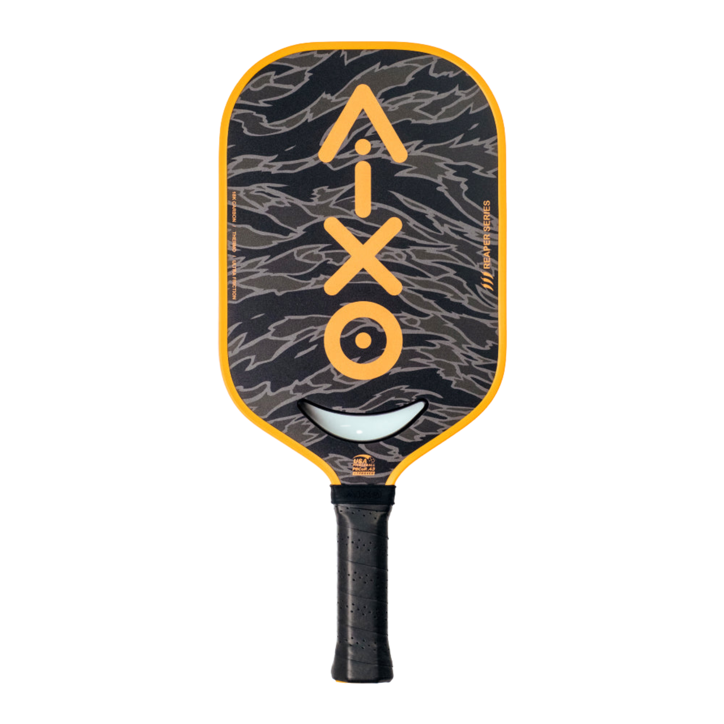 Aixo P14C Reaper Series Tiger King 18K Raw Carbon Pickleball Paddle - Roesports