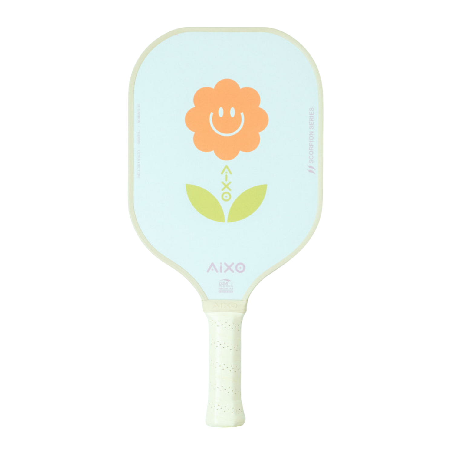 Aixo P11A Scorpion Series Supernature 3K Raw Carbon Pickleball Paddle - Roesports