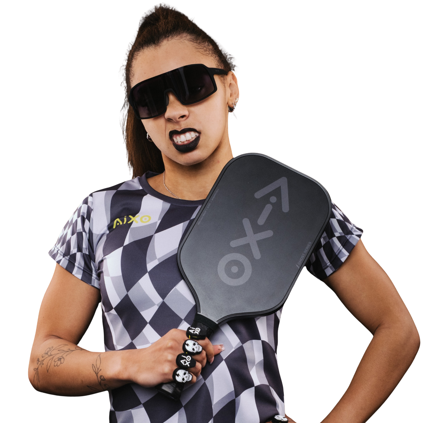 Aixo CP03 Ghost Series Ultra Noir T700 Carbon Pickleball Paddle - Roesports