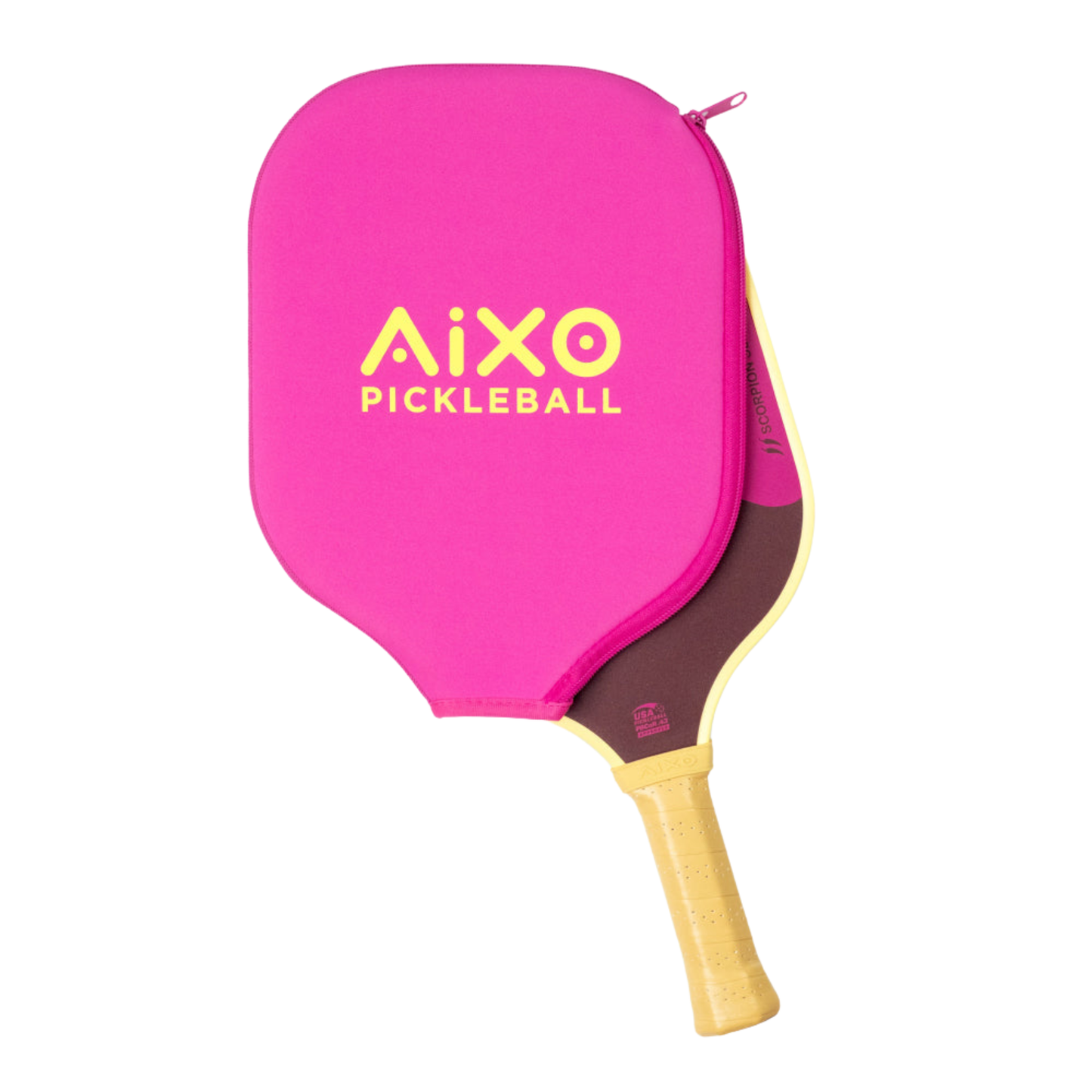 Aixo P11A Scorpion Series Lazy Sundae 3K Raw Carbon Pickleball Paddle - Roesports