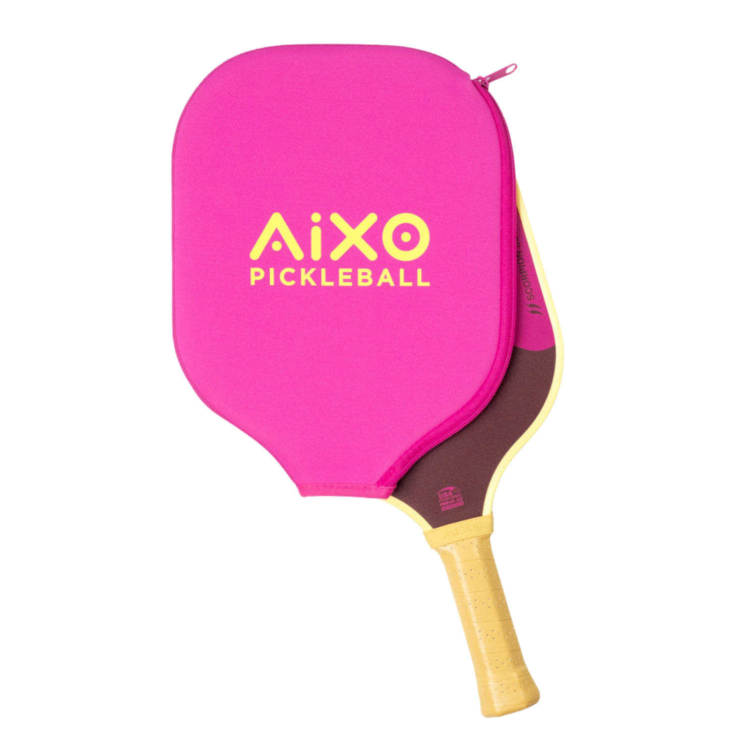 Aixo P11A Scorpion Series Lazy Sundae 3K Raw Carbon Pickleball Paddle - Roesports