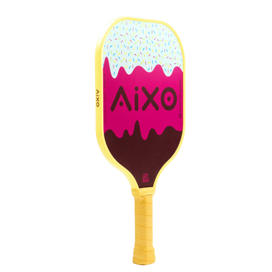 Aixo P11A Scorpion Series Lazy Sundae 3K Raw Carbon Pickleball Paddle - Roesports