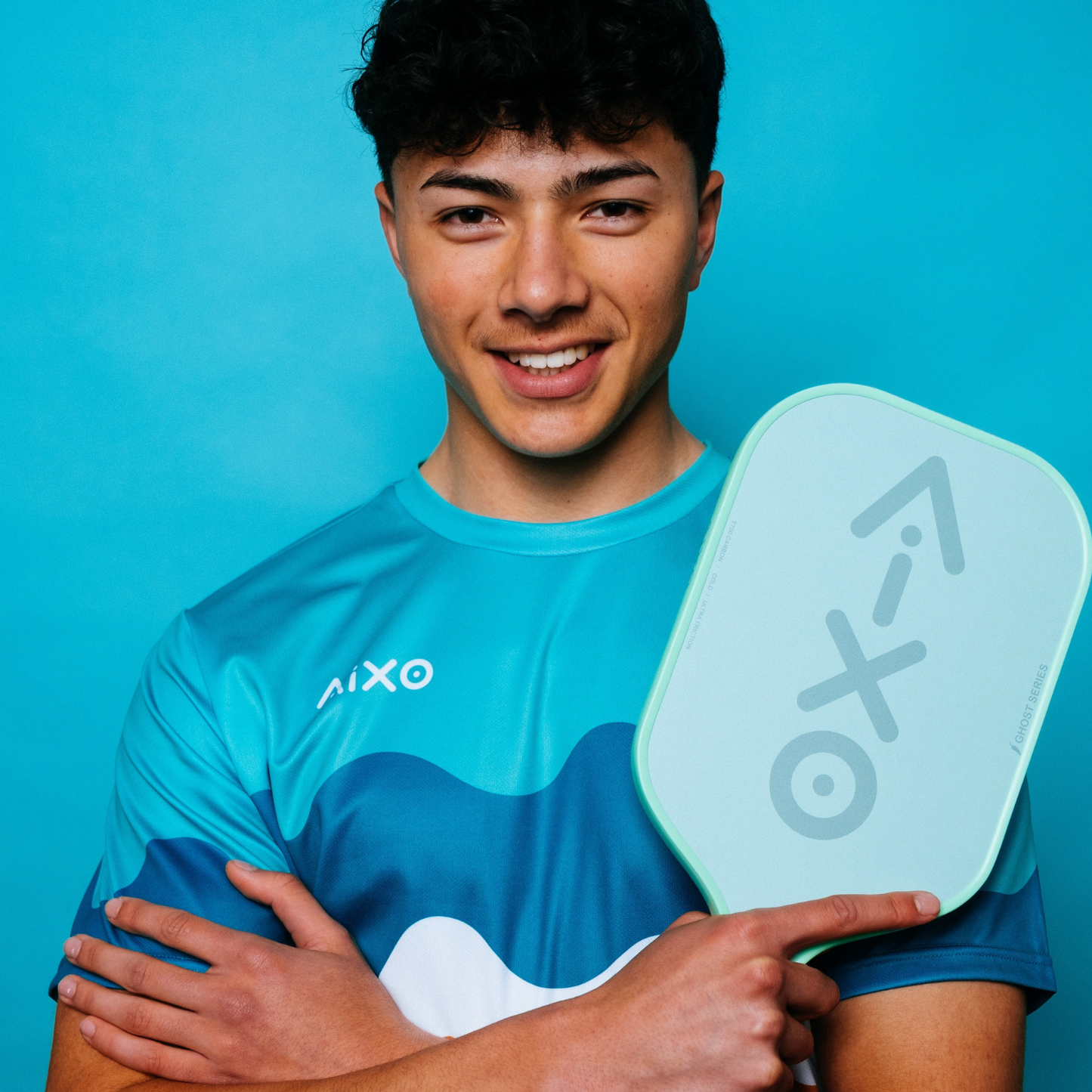 Aixo CP03 Ghost Series Pastel De Mint T700 Carbon Pickleball Paddle - Roesports