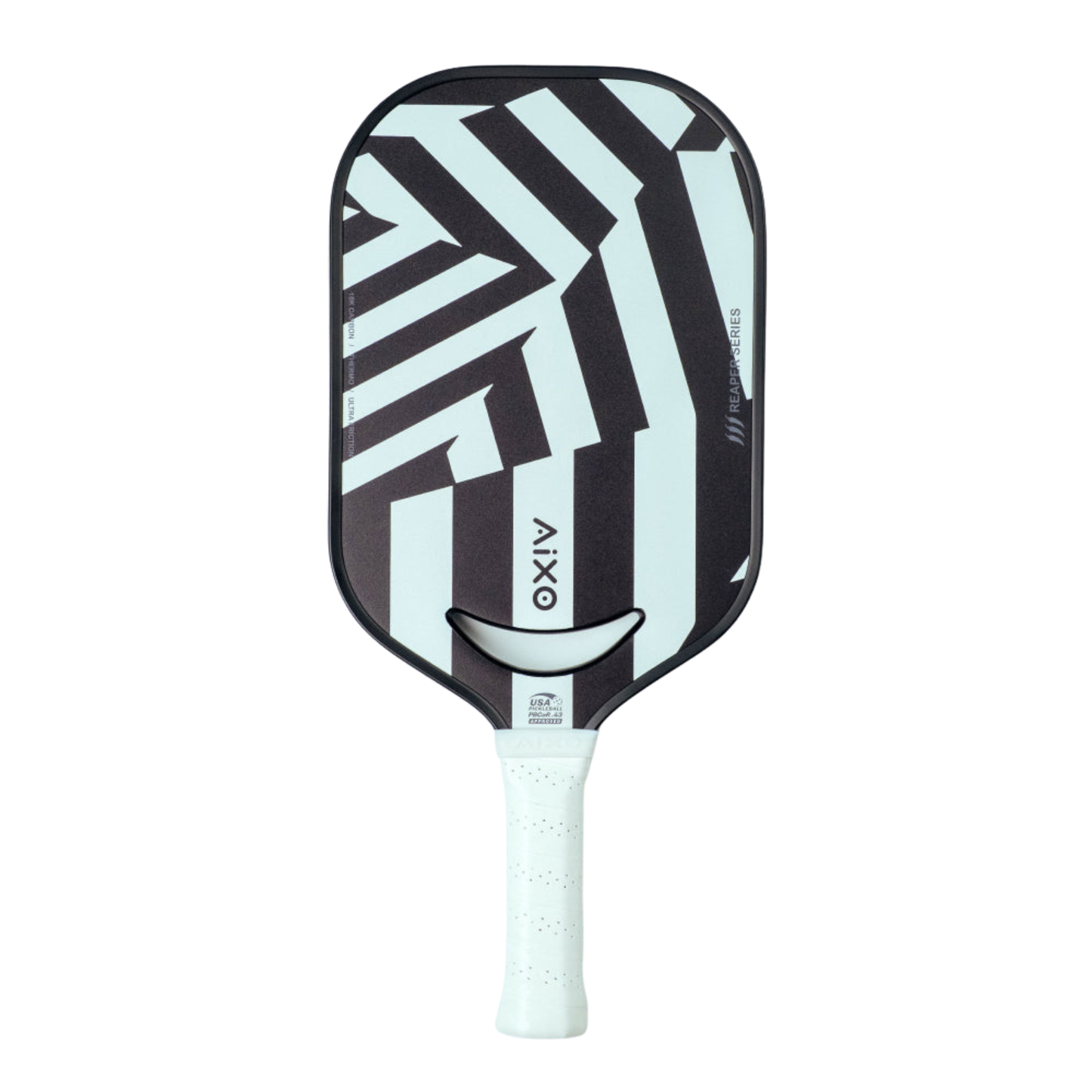 Aixo P14C Reaper Series Chaos Camo 18K Raw Carbon Pickleball Paddle - Roesports
