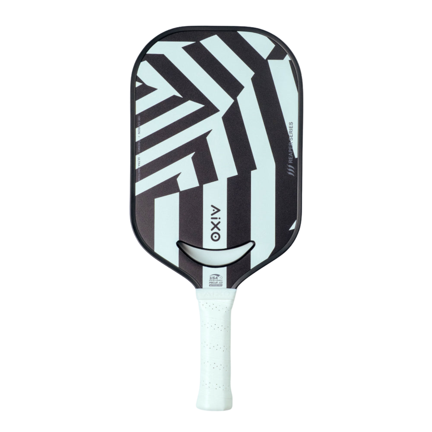 Aixo P14C Reaper Series Chaos Camo 18K Raw Carbon Pickleball Paddle - Roesports