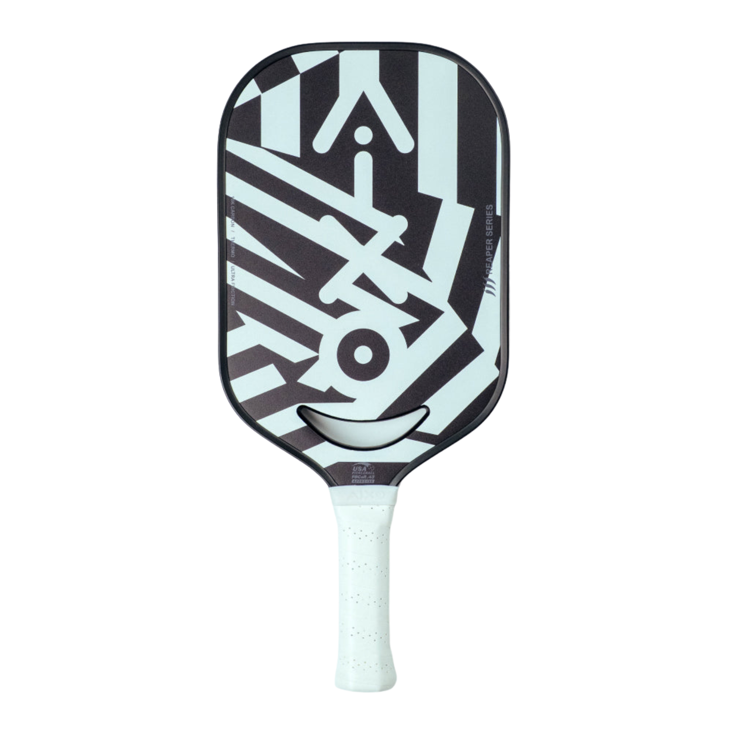 Aixo P14C Reaper Series Chaos Camo 18K Raw Carbon Pickleball Paddle - Roesports