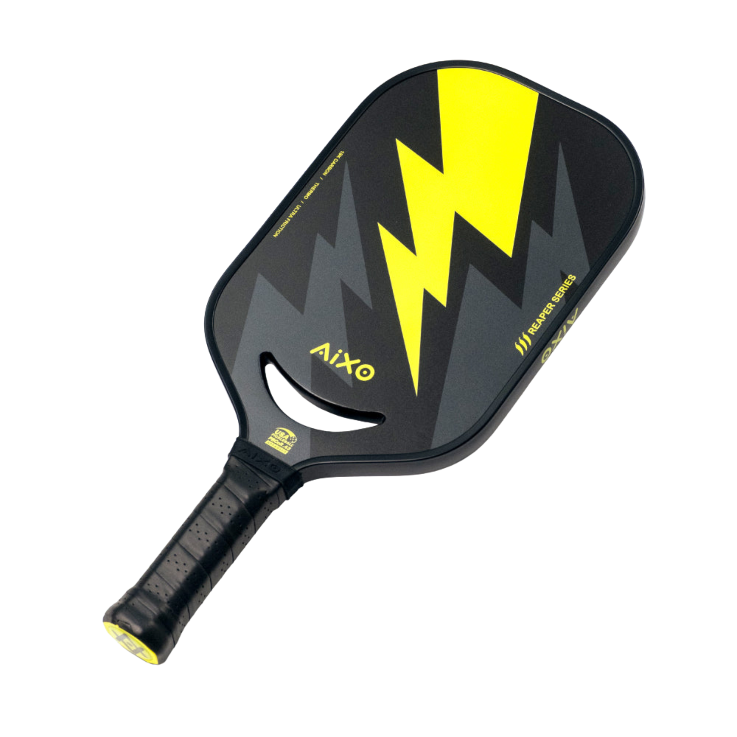 Aixo P14C Reaper Series Insane Bolt 18k Raw Carbon Pickleball Paddle - Roesports