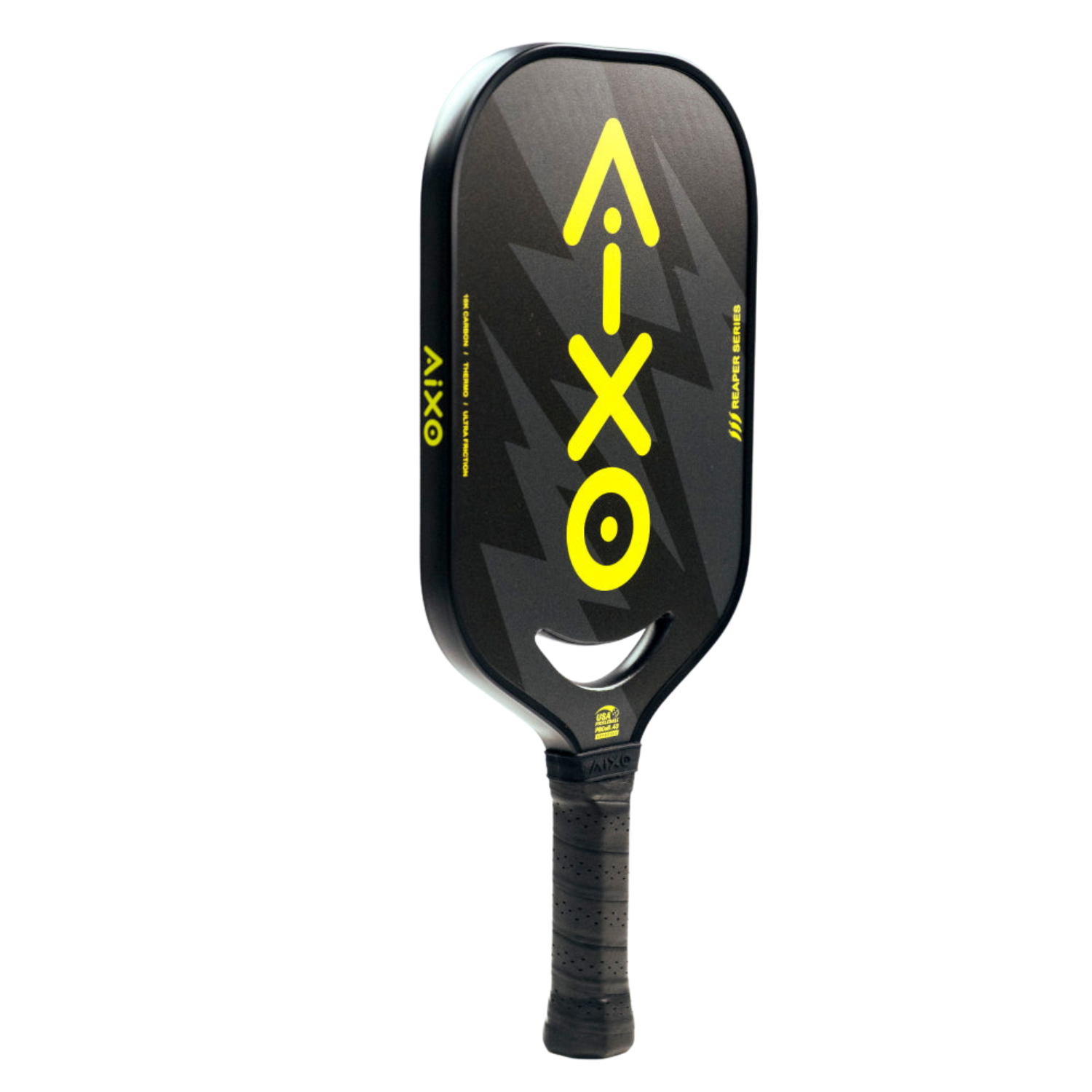Aixo P14C Reaper Series Insane Bolt 18k Raw Carbon Pickleball Paddle - Roesports