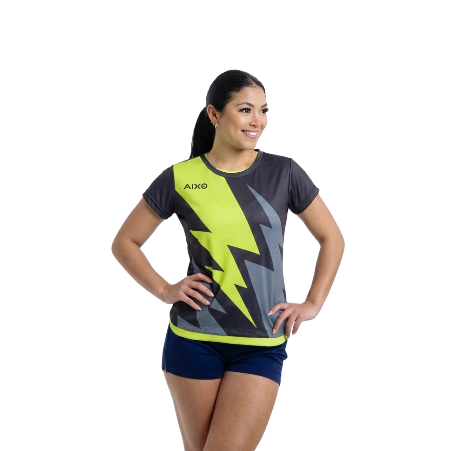 Aixo Bolt 3 Womens T Shirt - Black - Roesports