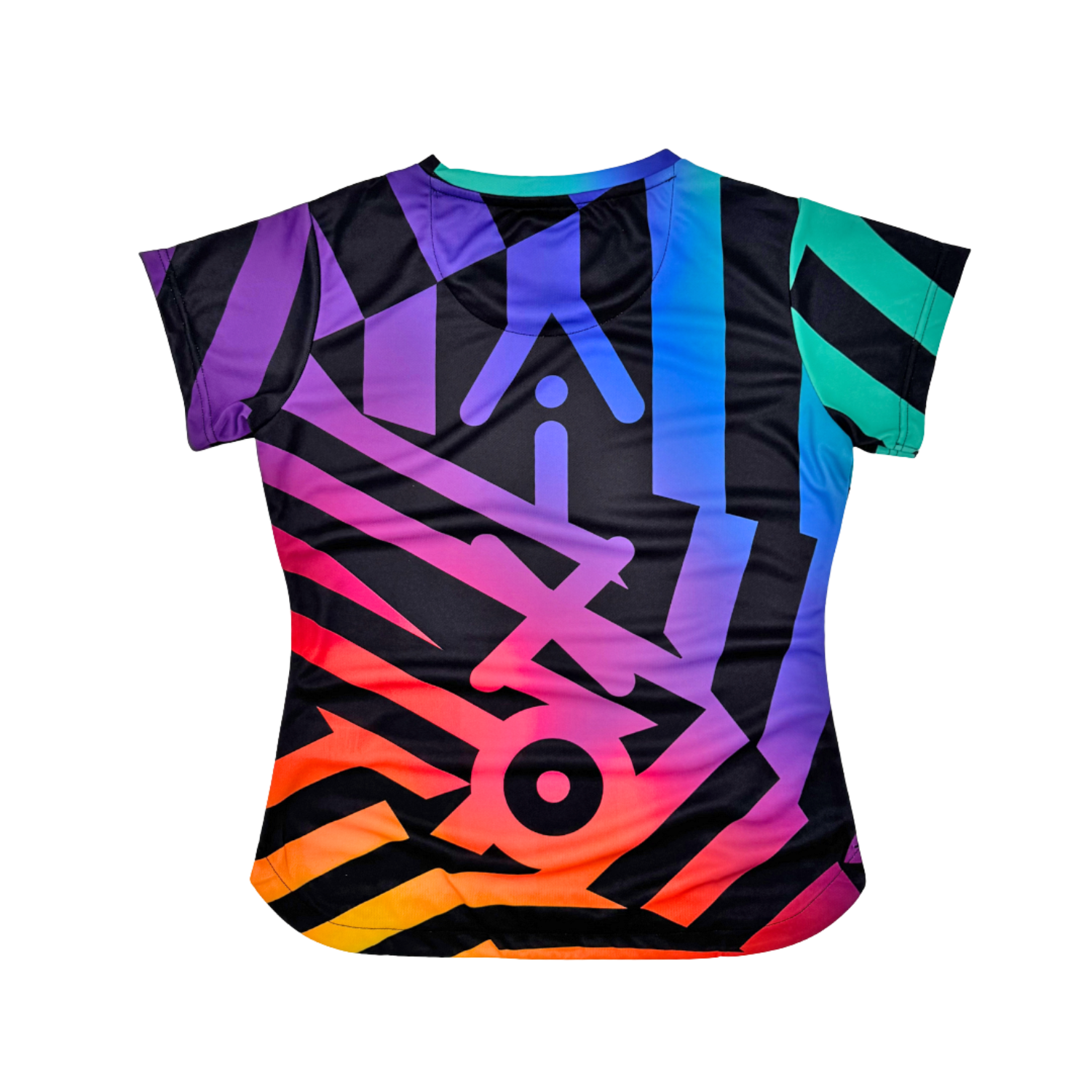 Aixo Rainbow Chaos Womens T-Shirt - Black - Roesports