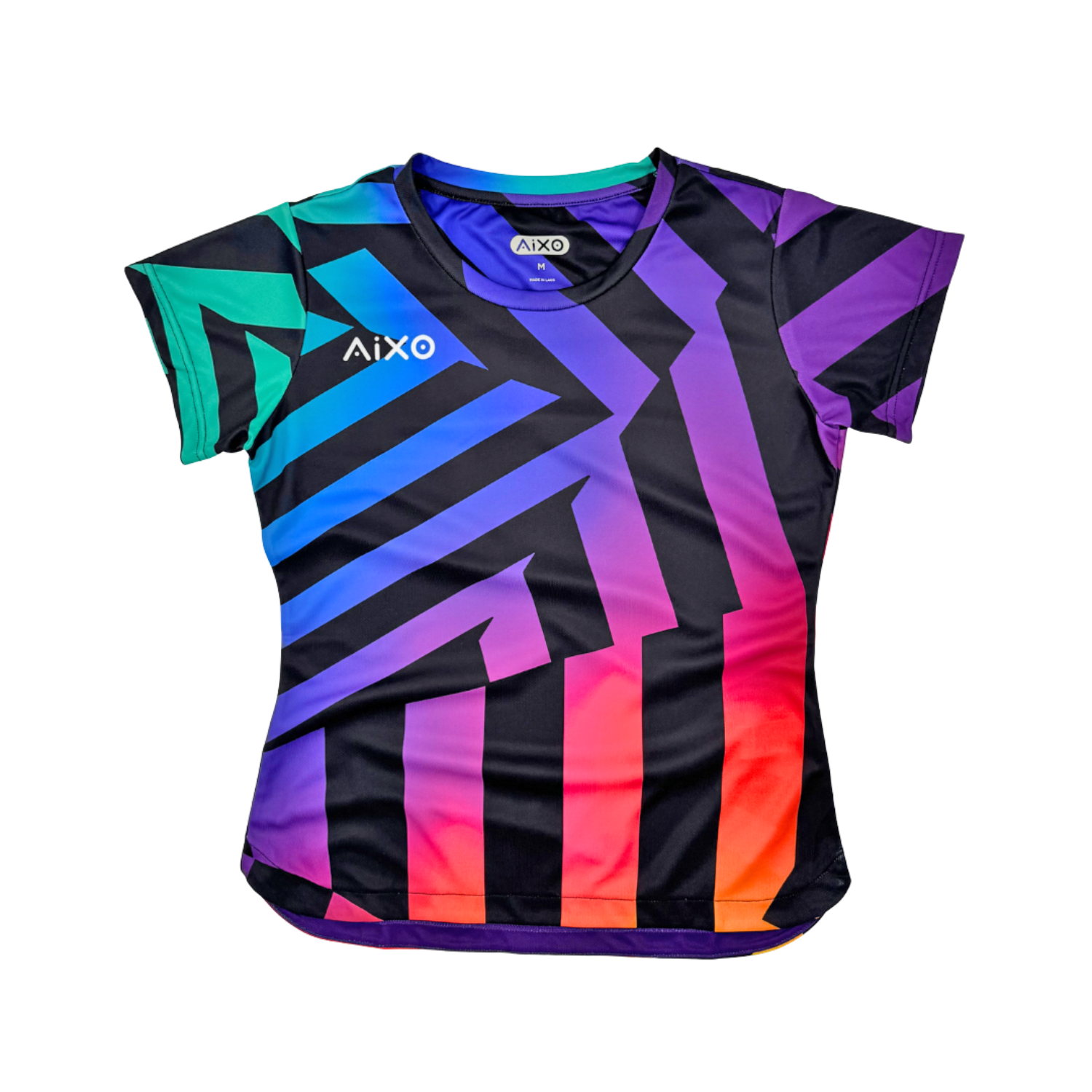 Aixo Rainbow Chaos Womens T-Shirt - Black - Roesports