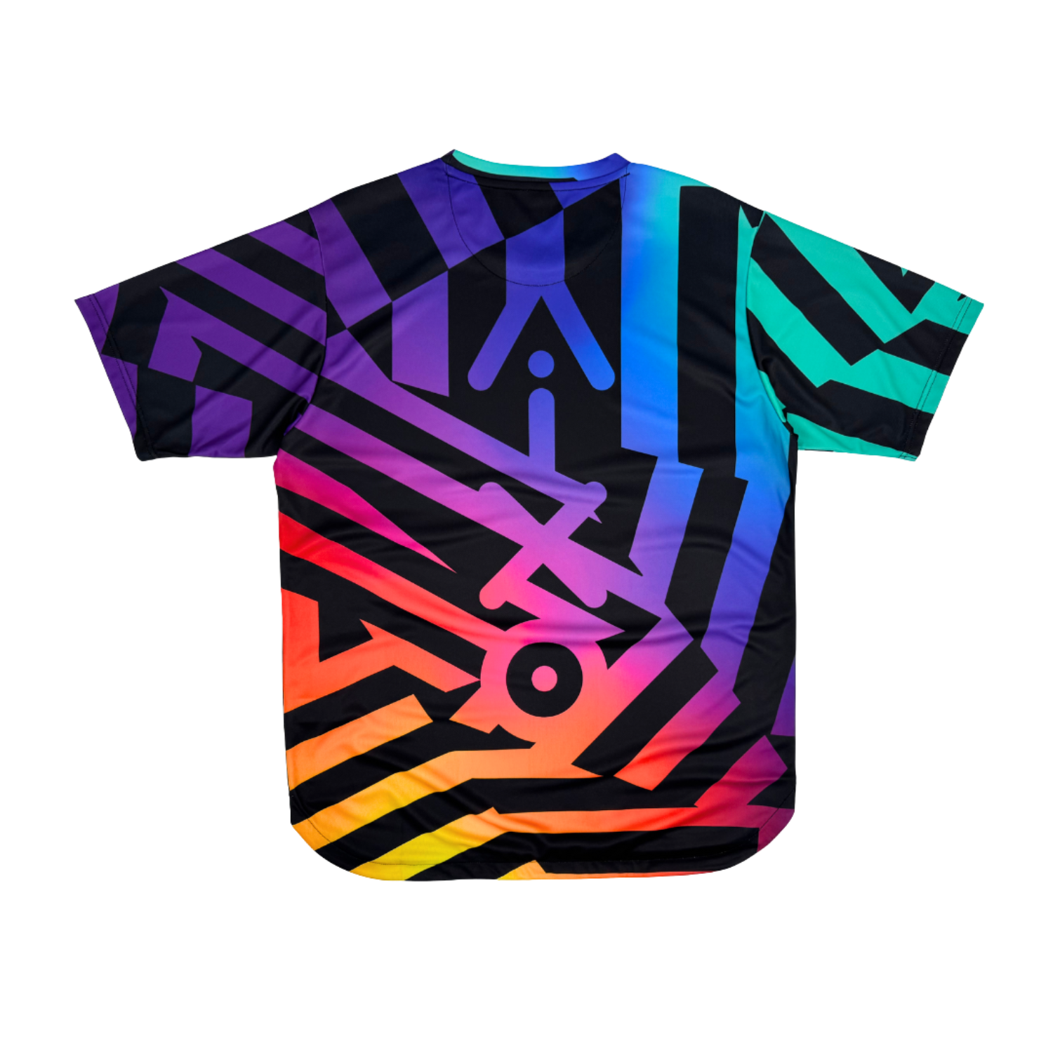 Aixo Rainbow Chaos Mens T-Shirt - Black - Roesports