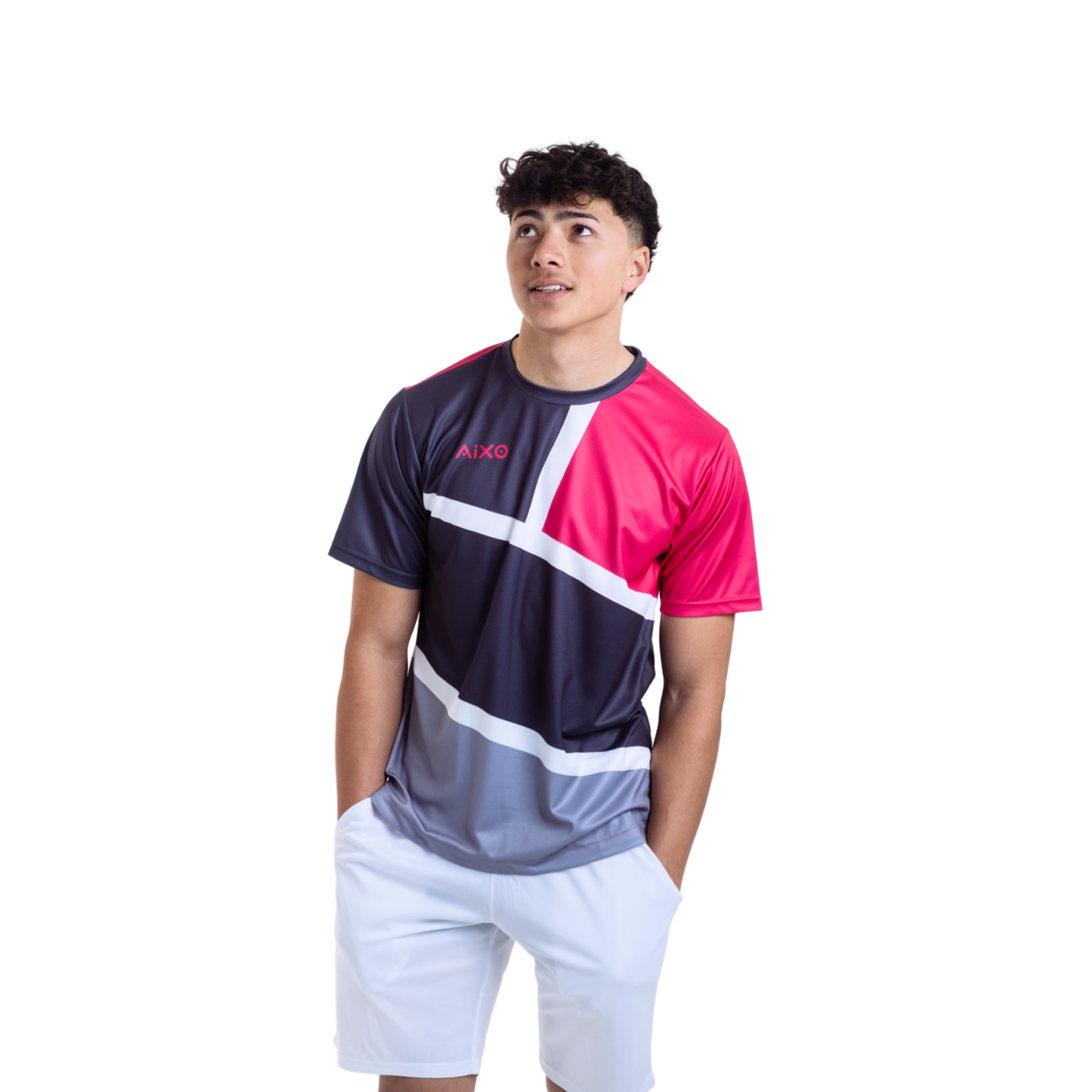 Aixo Court Mens T Shirt Graphite - Roesports