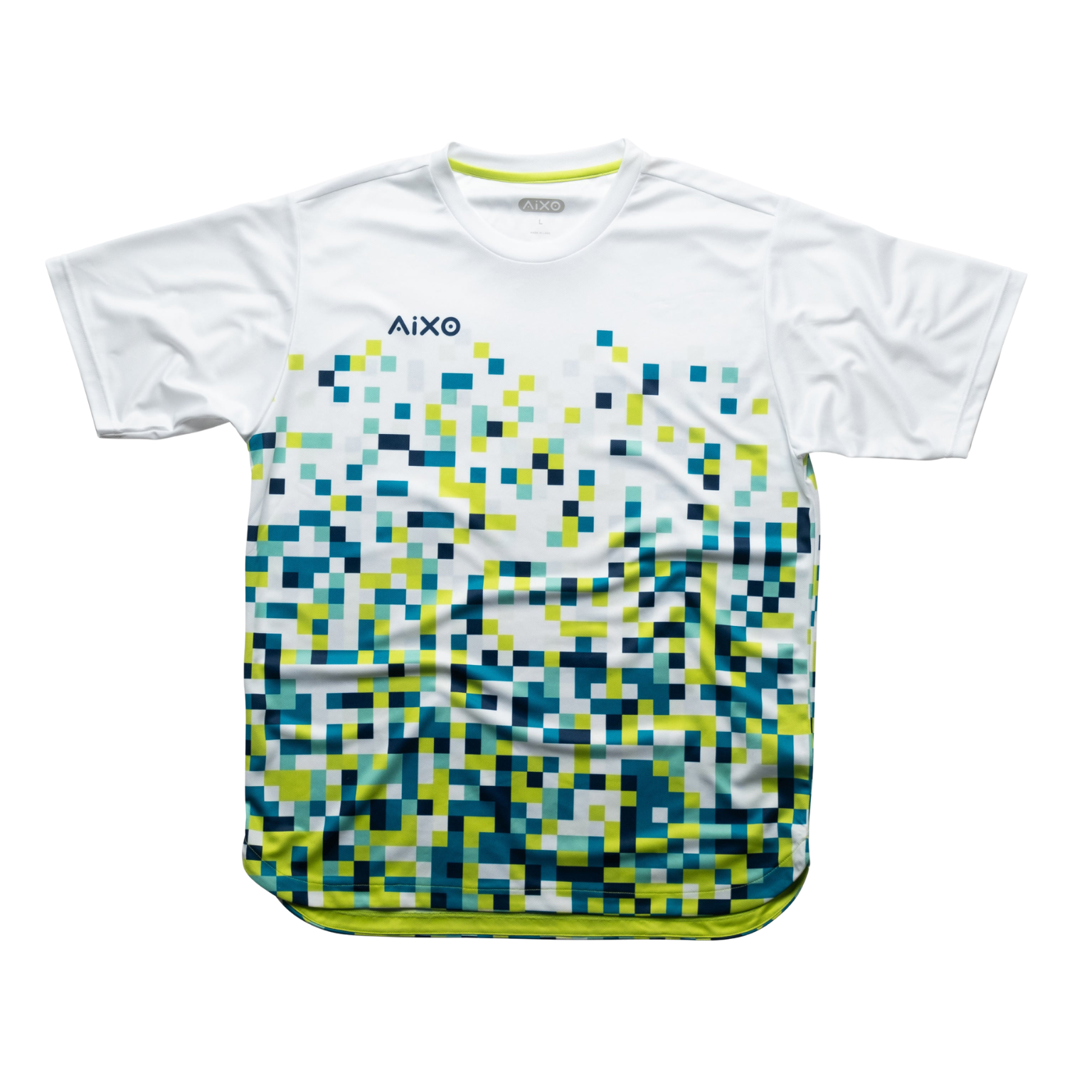 Aixo Pixel Mens T Shirt White - Roesports