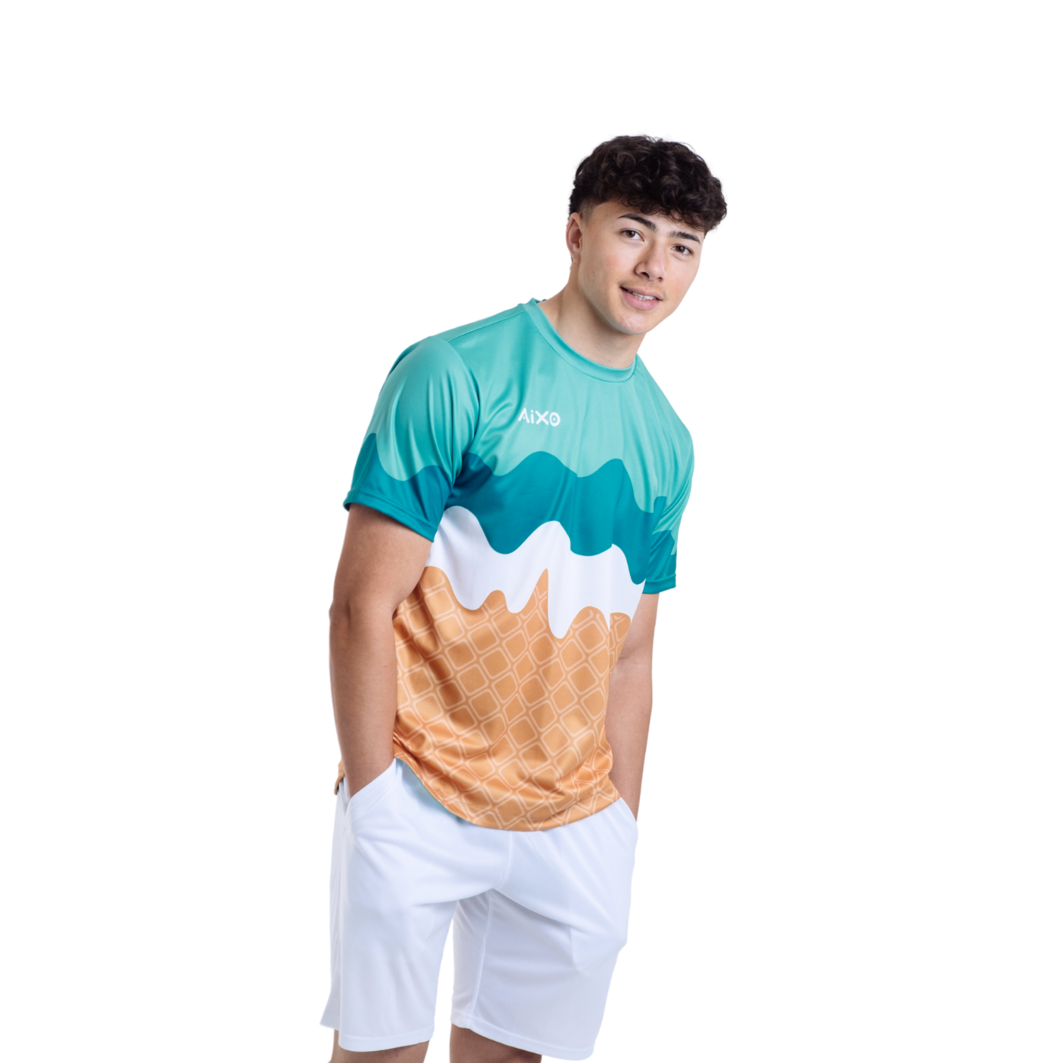Aixo Sundae Mens T Shirt Vanilla Raspberry Chocolate - Roesports