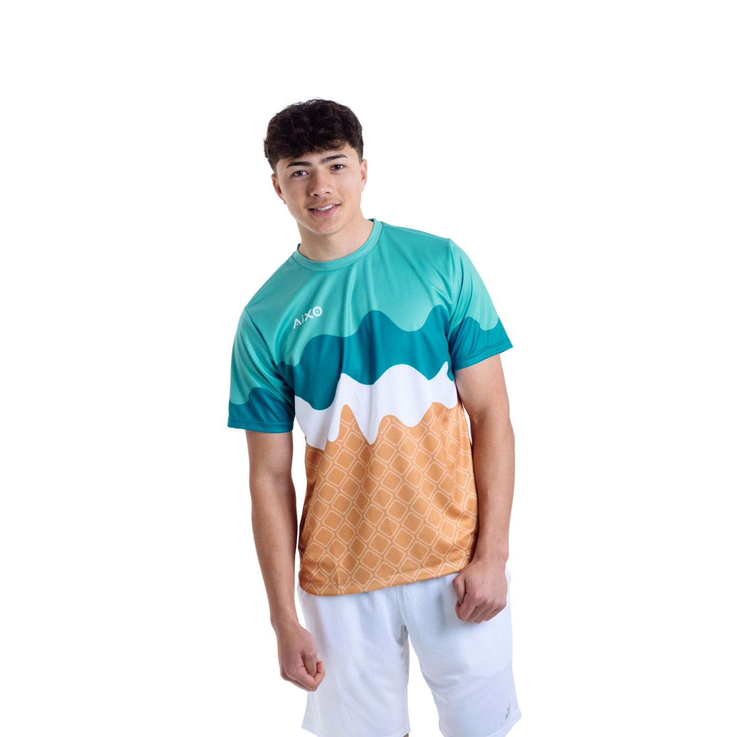 Aixo Sundae Mens T Shirt Vanilla Raspberry Chocolate - Roesports