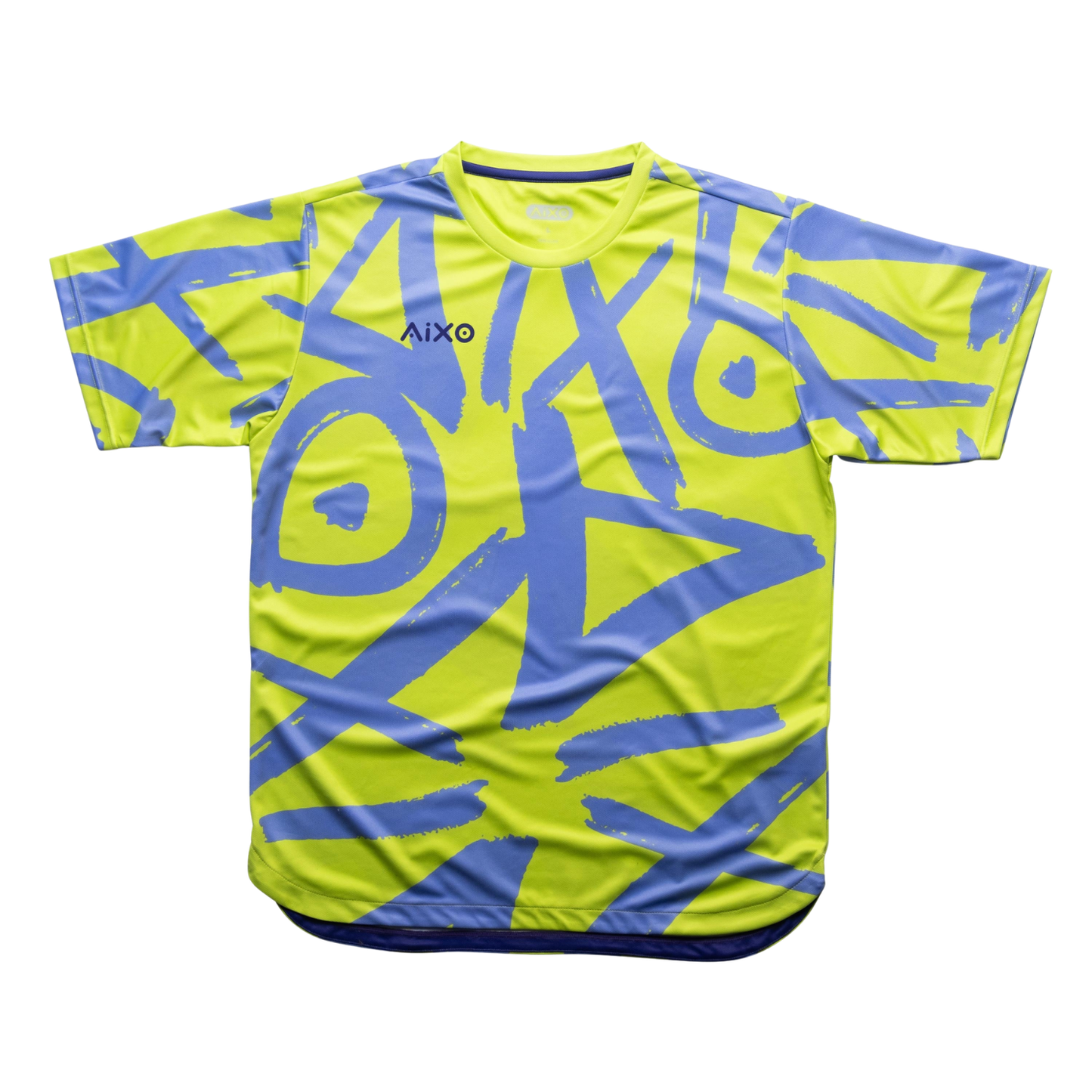 Aixo Tagged Mens T Shirt Lime - Roesports
