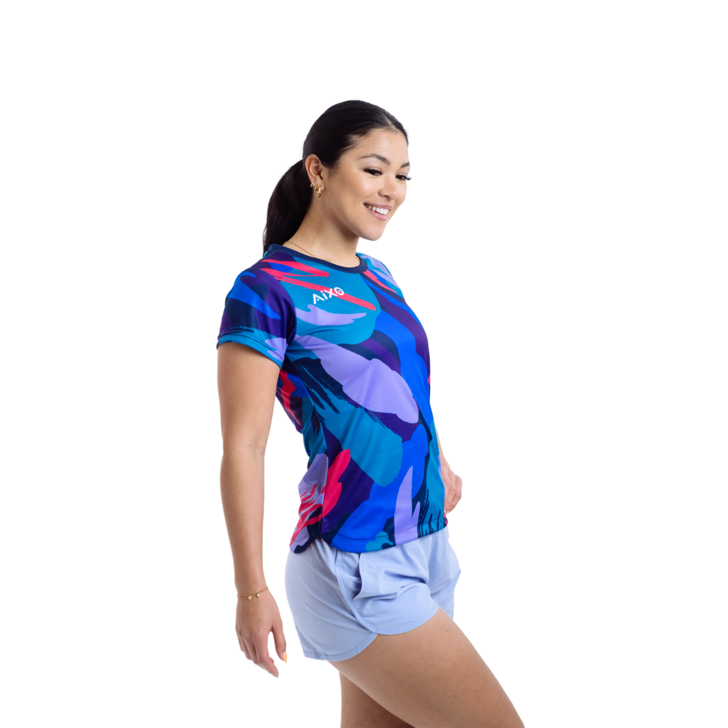 Aixo Abstract T-Shirt Womens (Multicolour Dark) - Roesports