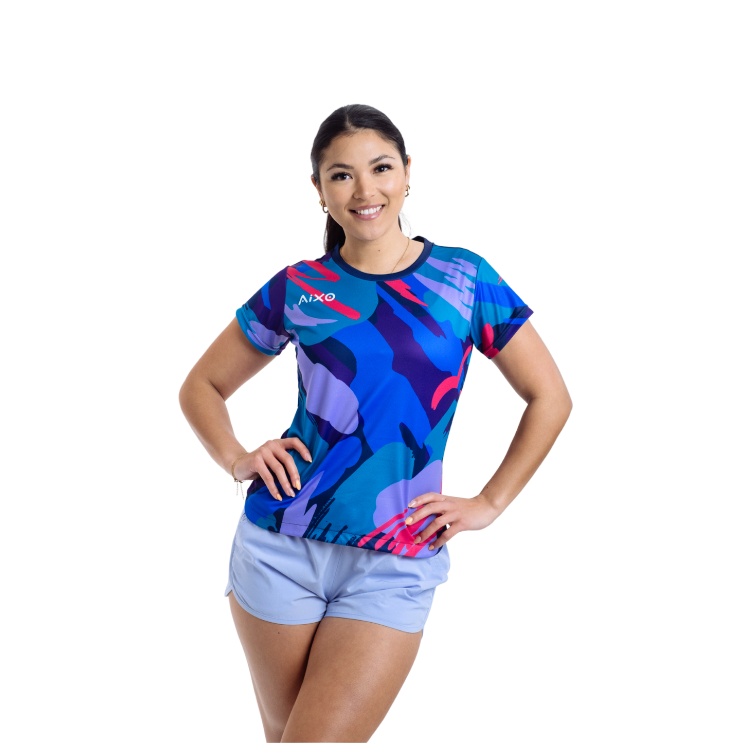 Aixo Abstract T-Shirt Womens (Multicolour) - Roesports