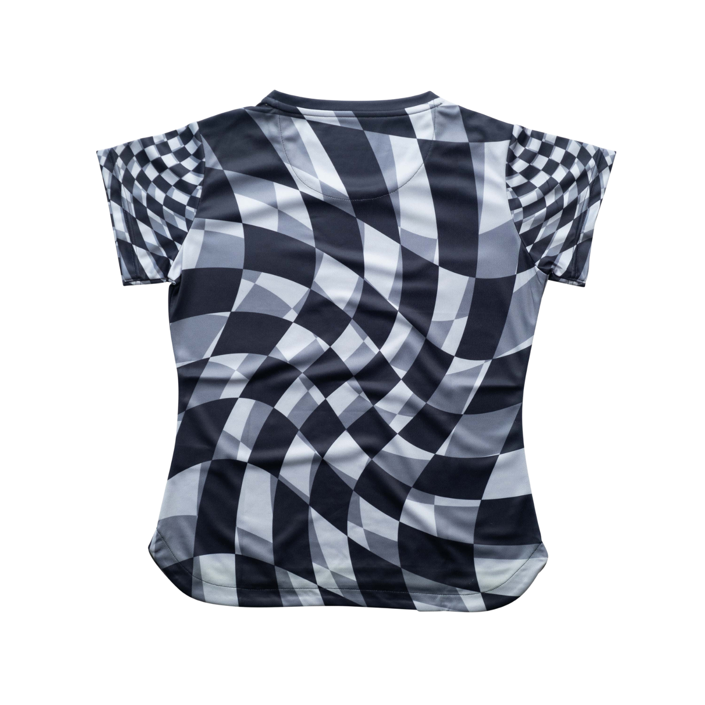 Aixo Checker Womens T Shirt Lime Check - Roesports