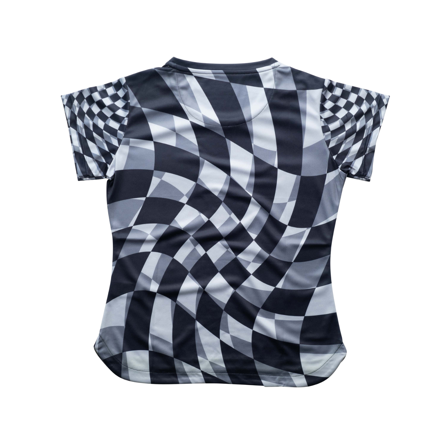 Aixo Checker Womens T Shirt Lime Check - Roesports