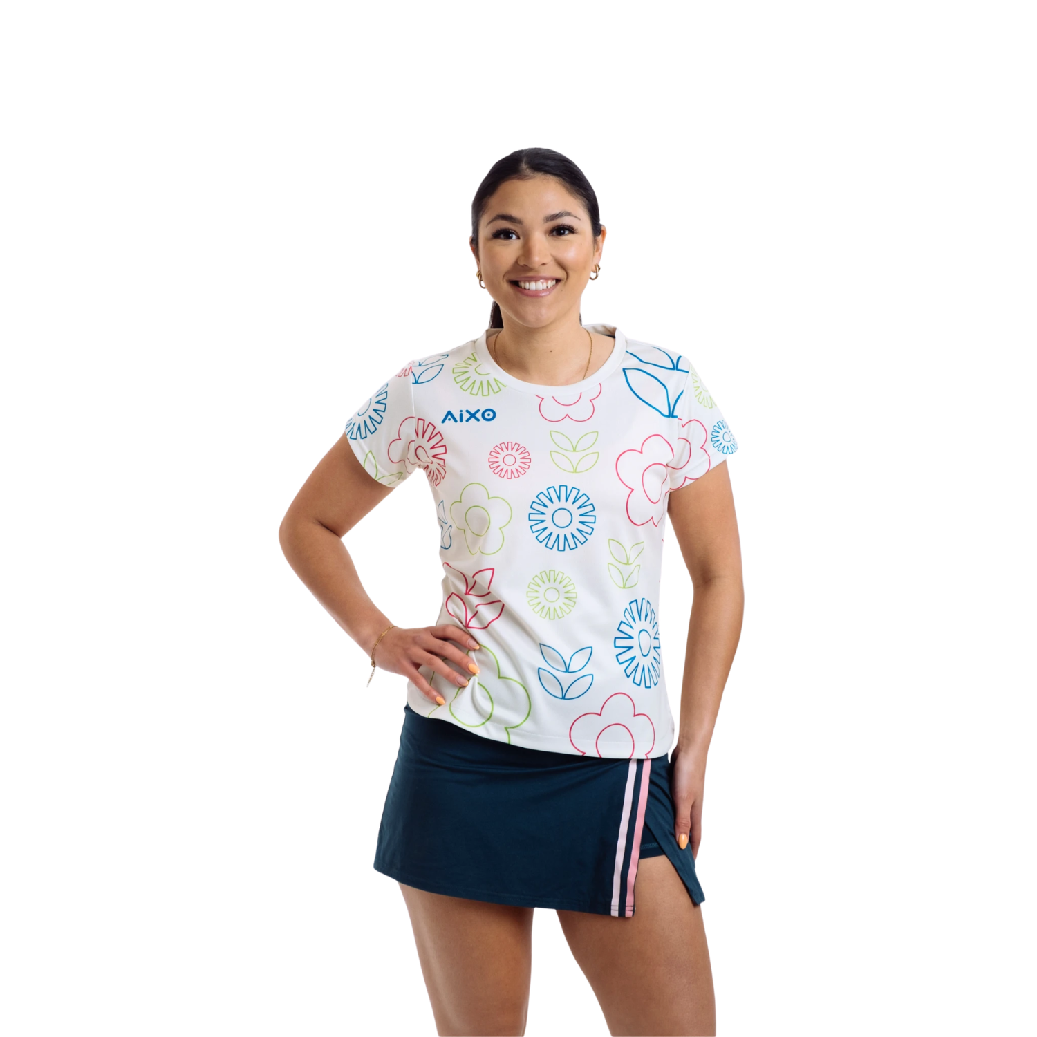 Aixo Spring T Shirt Women Navy - Roesports
