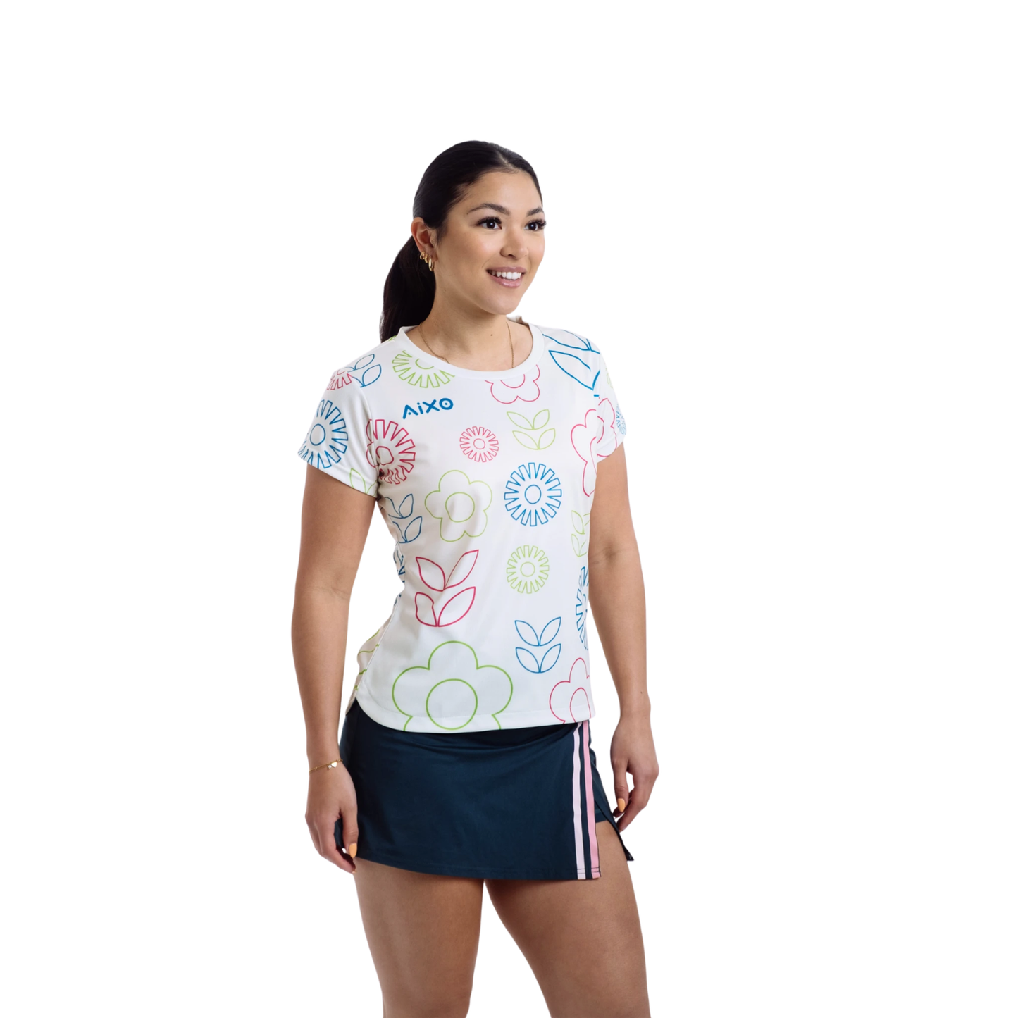 Aixo Spring T Shirt Women Navy - Roesports