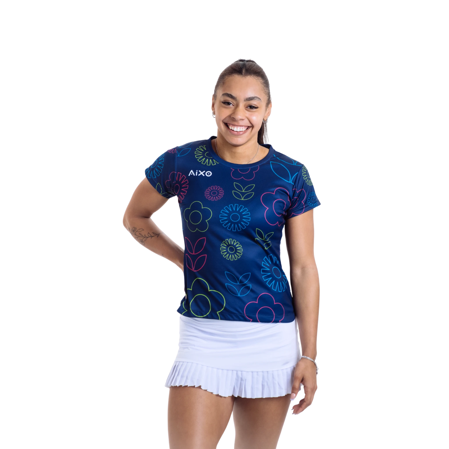 Aixo Spring T Shirt Women Navy - Roesports