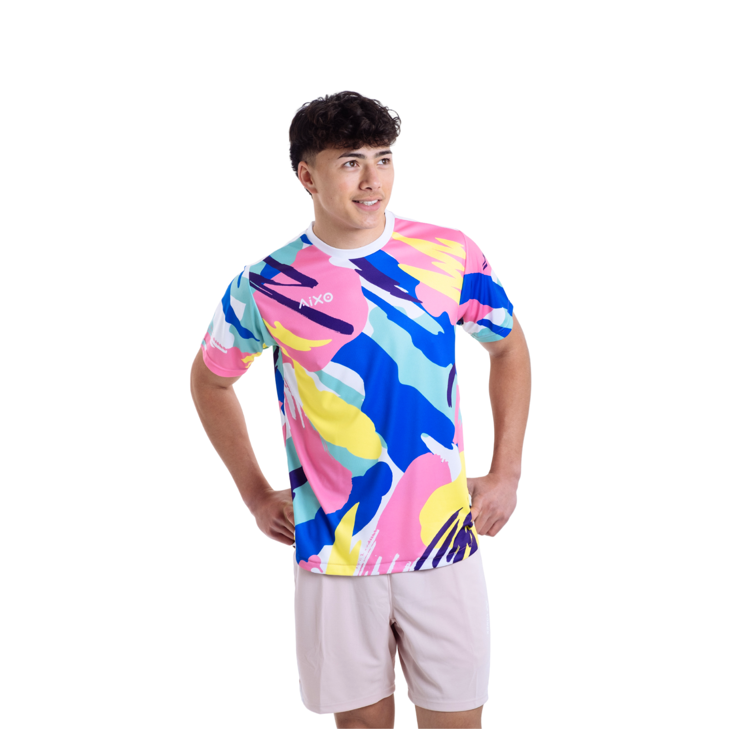 Aixo Abstract T-Shirt Mens (Multicolour) - Roesports