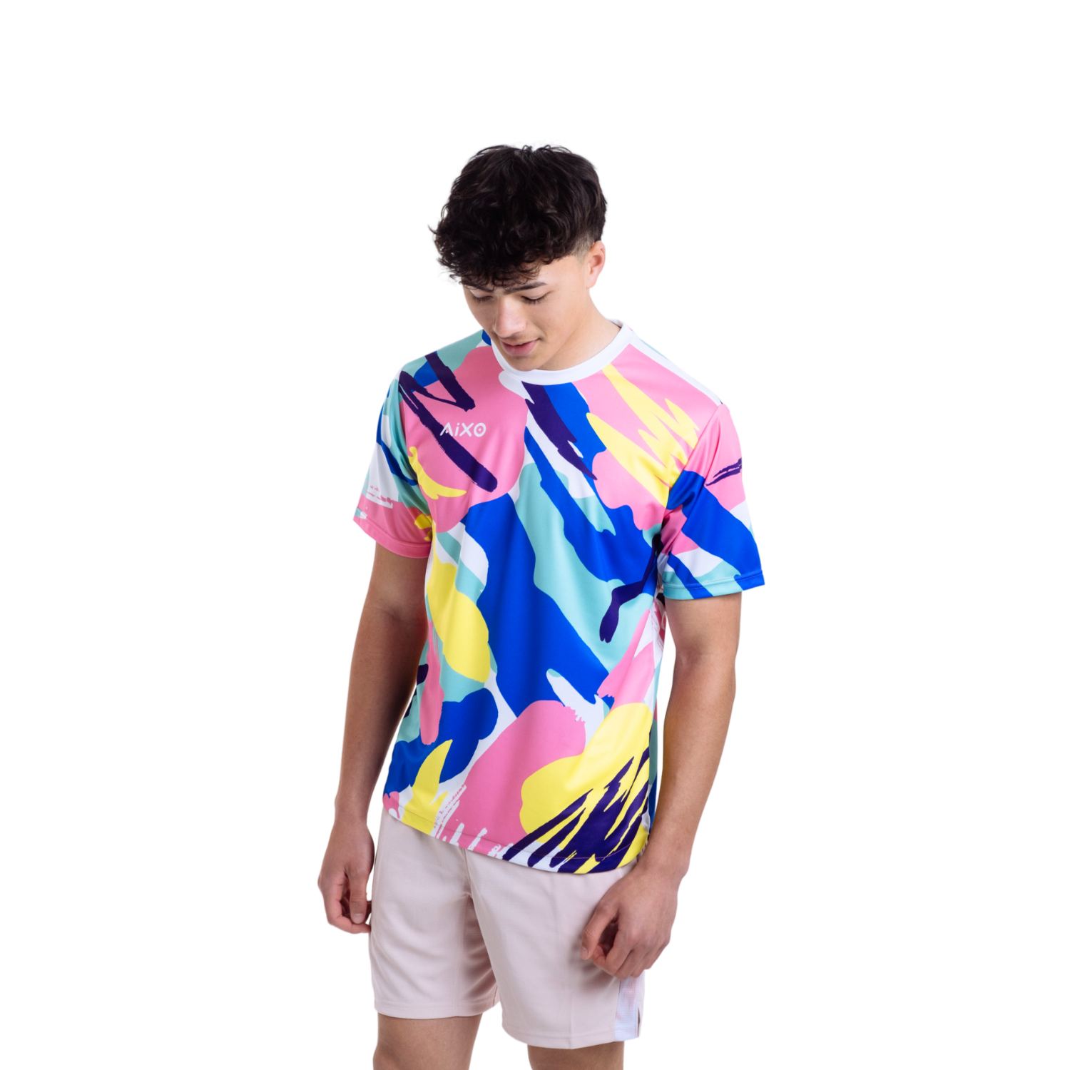 Aixo Abstract T-Shirt Mens (Multicolour Dark) - Roesports